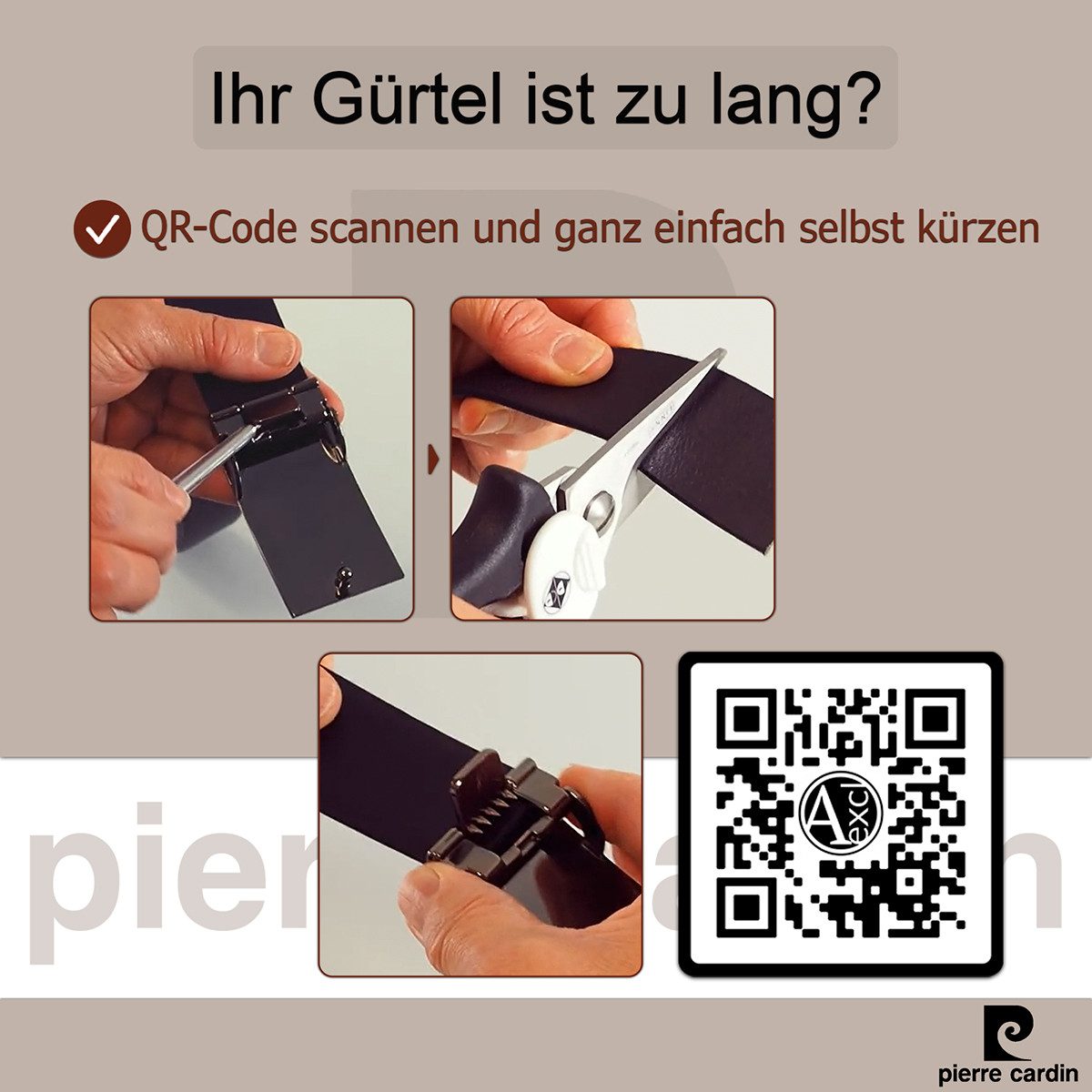 Pierre Cardin Ledergürtel