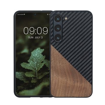 kwmobile Handyhülle Hülle für Samsung Galaxy S23, Holz Handy Schutzcase - Handy Case Schutzhülle - Smartphone Cover