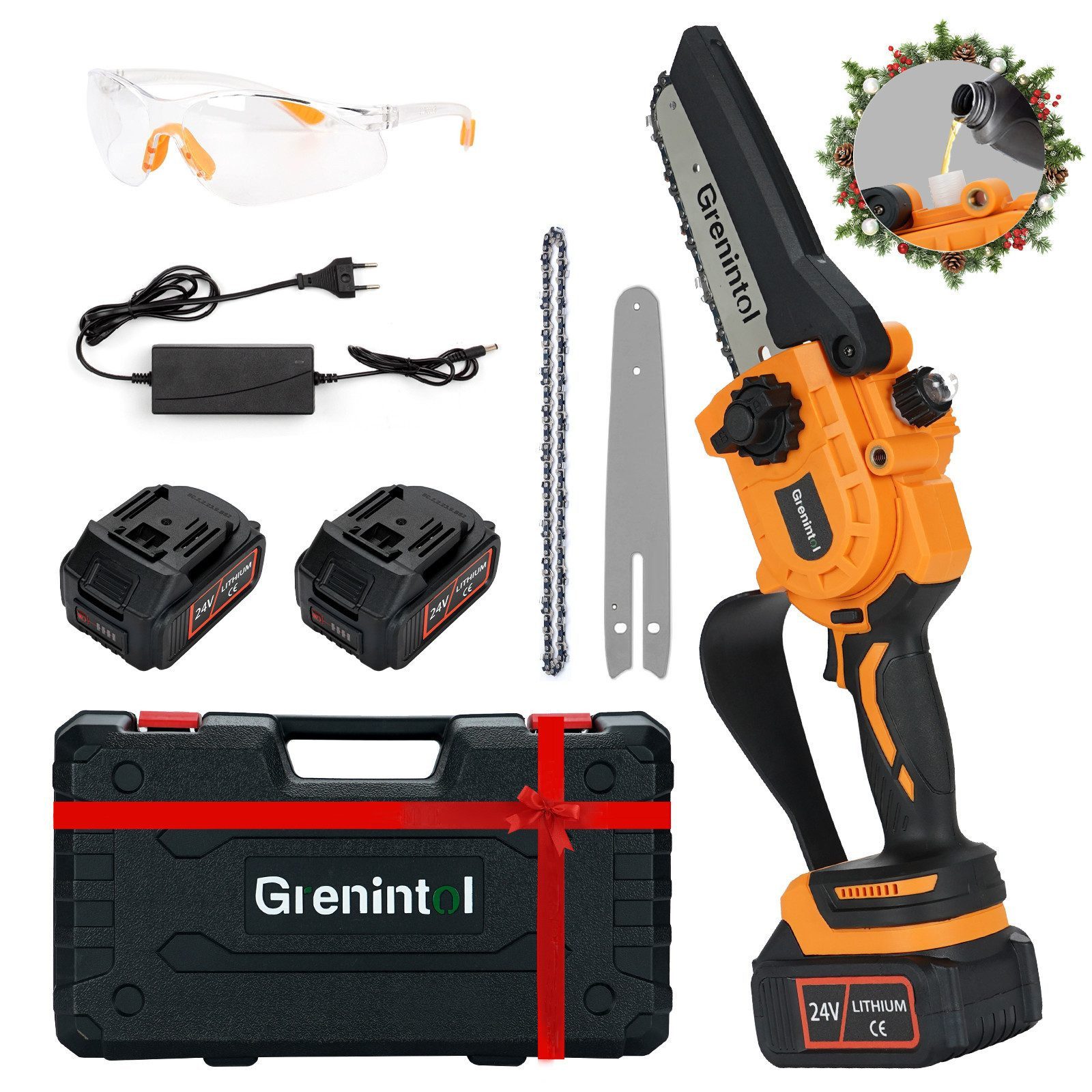 Grenintol Akku-Kettensäge 6 Zoll Mini Kettensäge günstig online kaufen