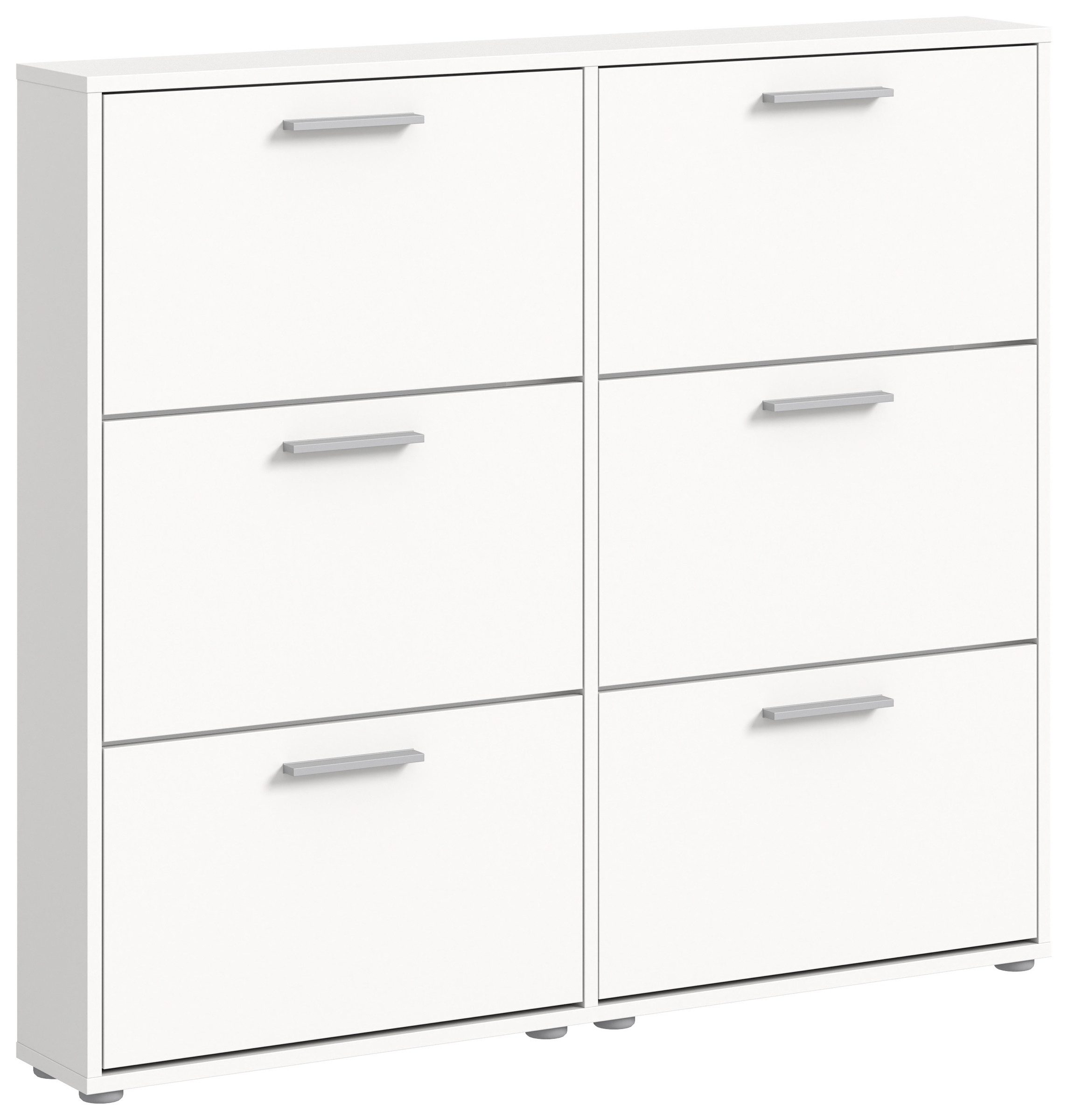 PREISBRECHER Schuhkipper See, in Weiß, Melaminbeschichtet - 116x103x17cm (BxHxT)