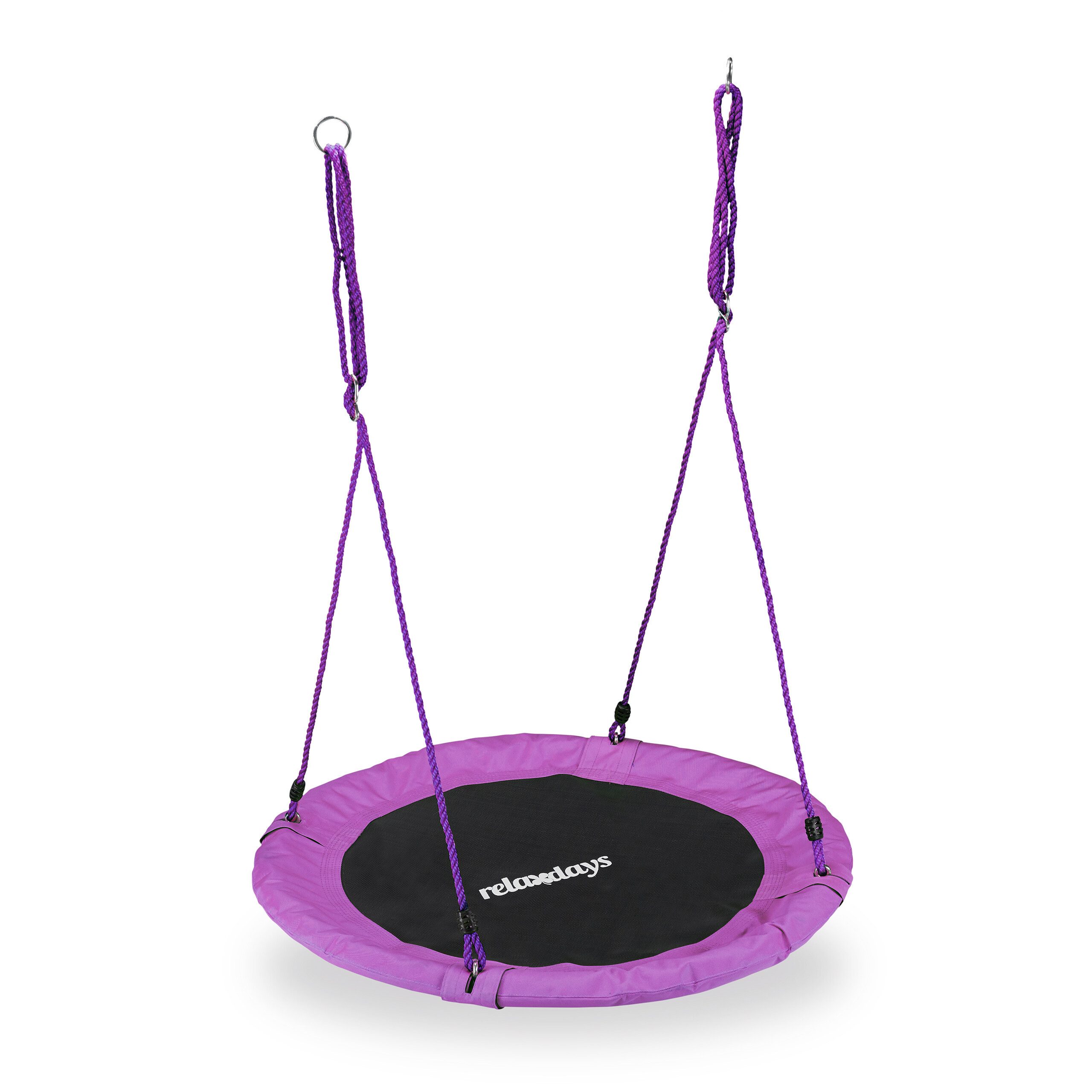 relaxdays Nestschaukel 90 cm, Lila günstig online kaufen