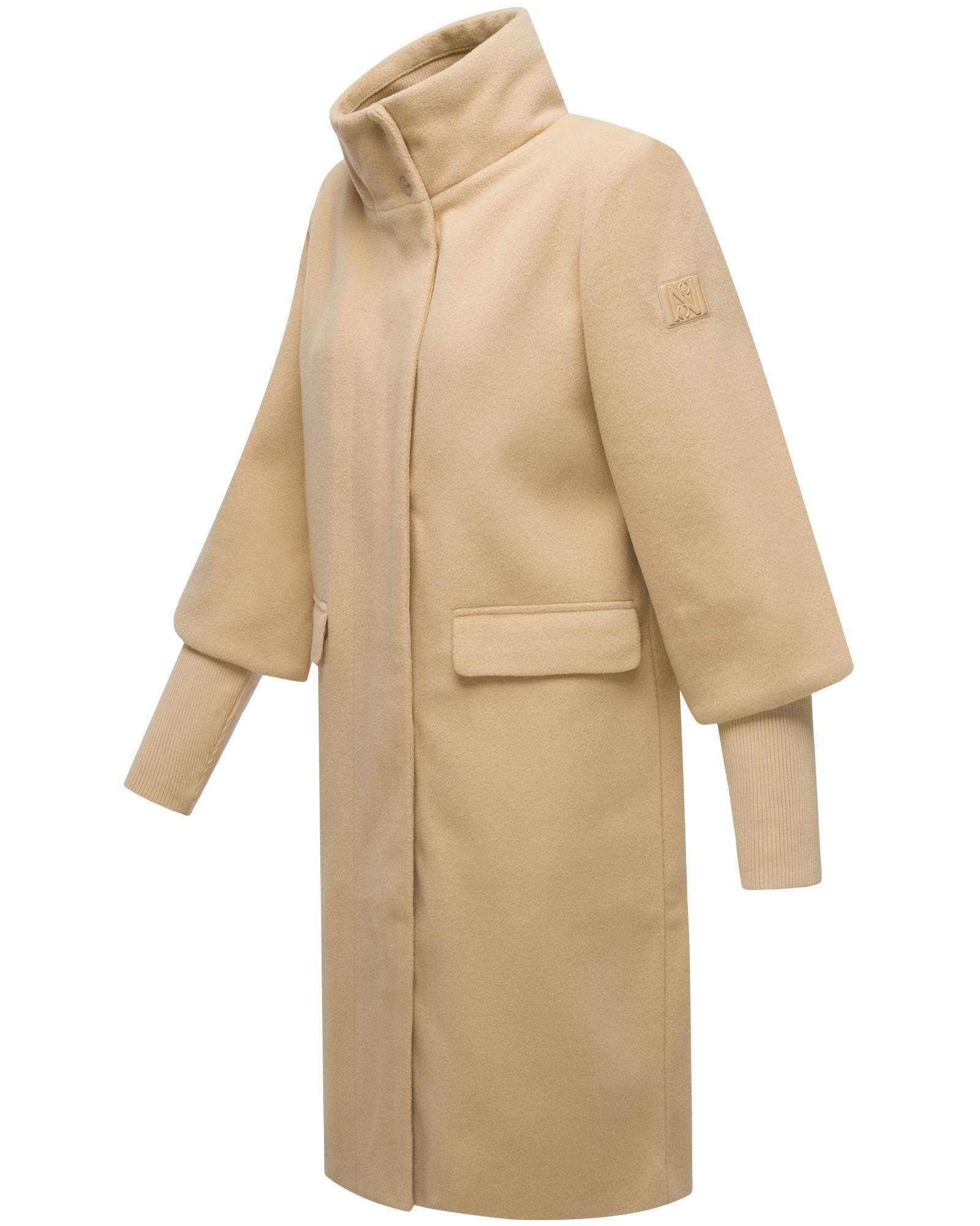 Navahoo Langmantel "Polarblüte 14", modischer Damen Mantel in Woll-Optik mi günstig online kaufen