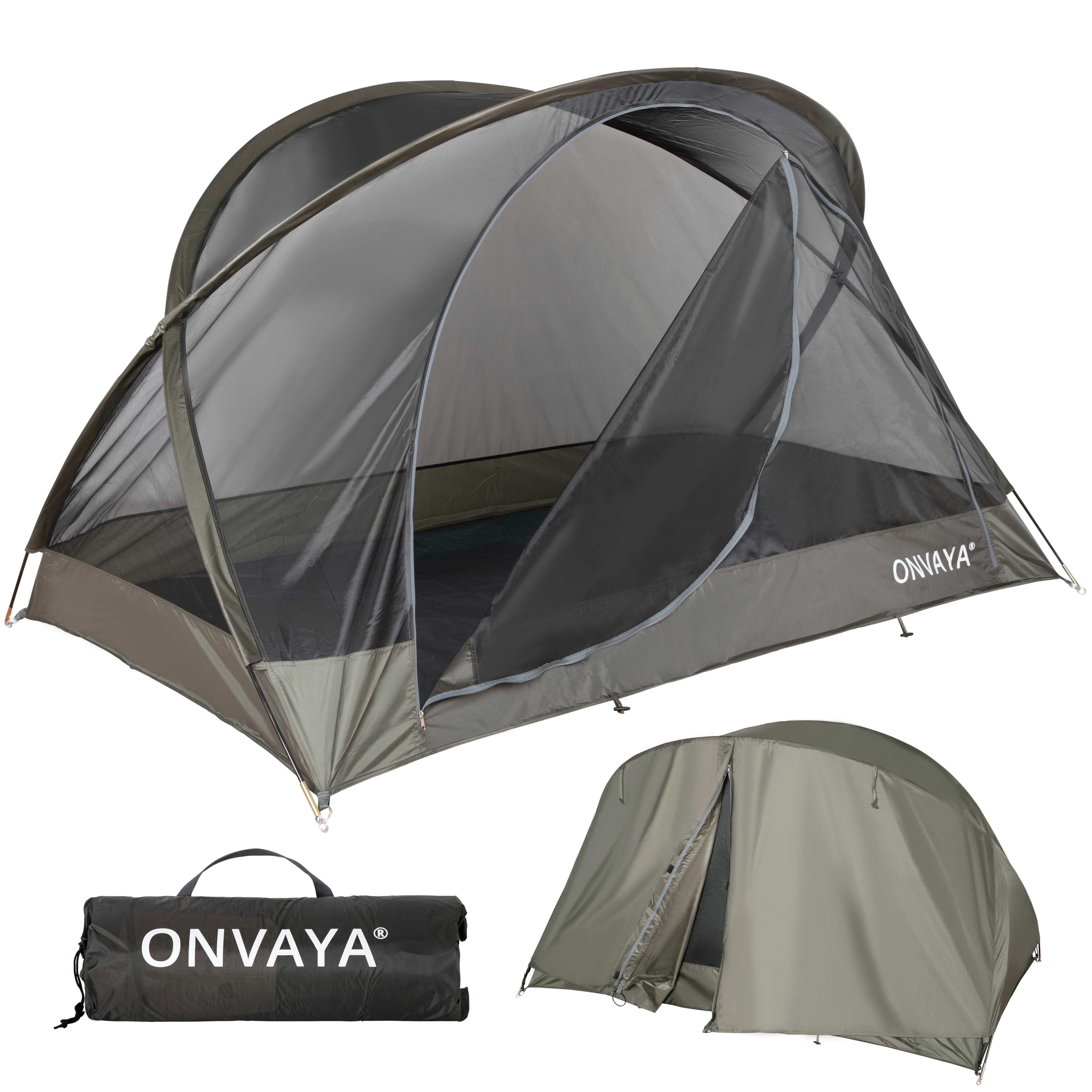 ONVAYA Moskitonetz ǀ Insektenschutzzelt ǀ für 2 Personen ǀ einfacher Aufbau ǀ Camping