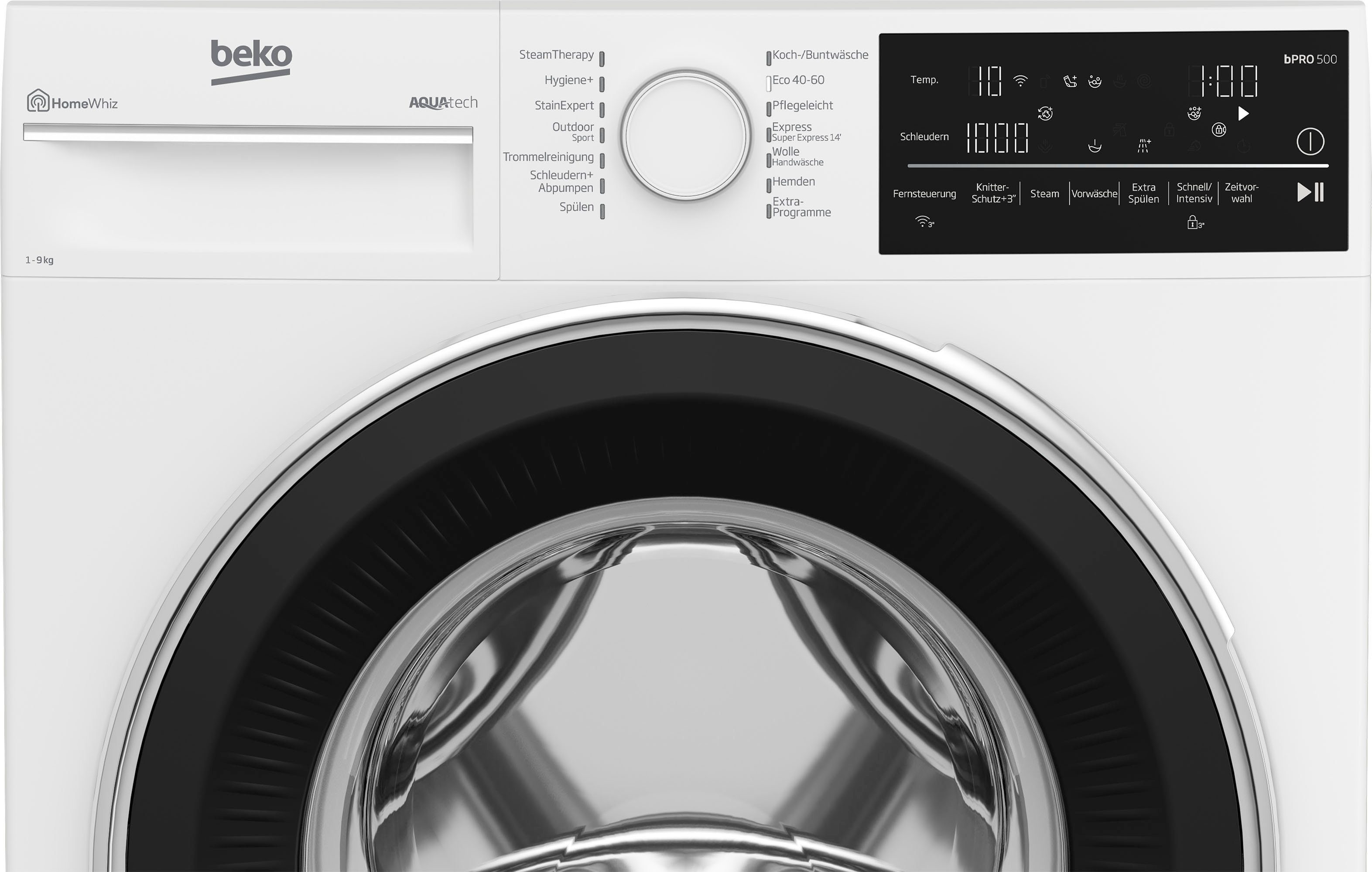 Waschmaschine 1400 B5WFT89418W, U/min kg, 9 BEKO