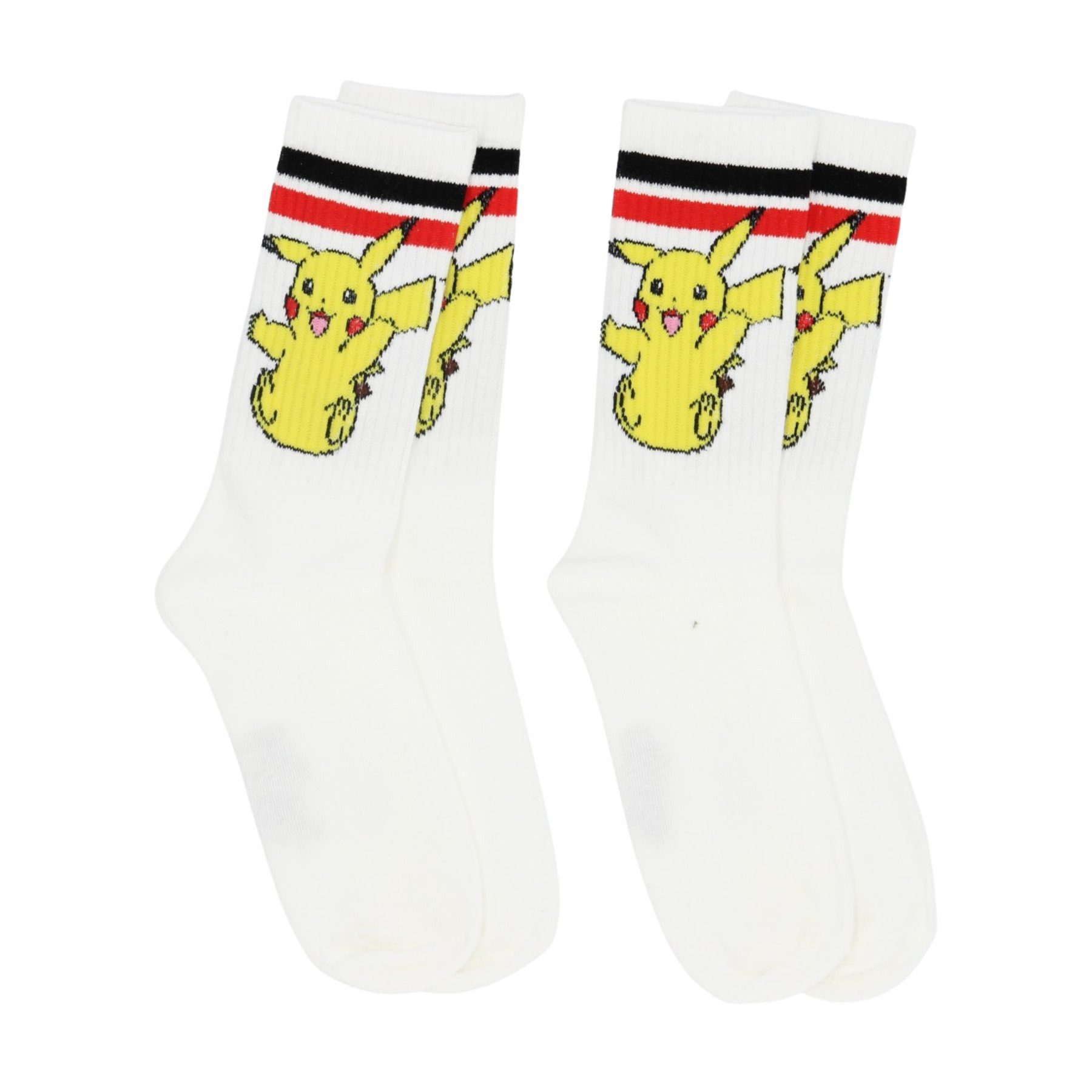 POKEMON JUEGO DE CARTAS Sportsocken Socken für Kinder 2er Pack für Schule Freizeit Sport und Alltag (2-Paar)