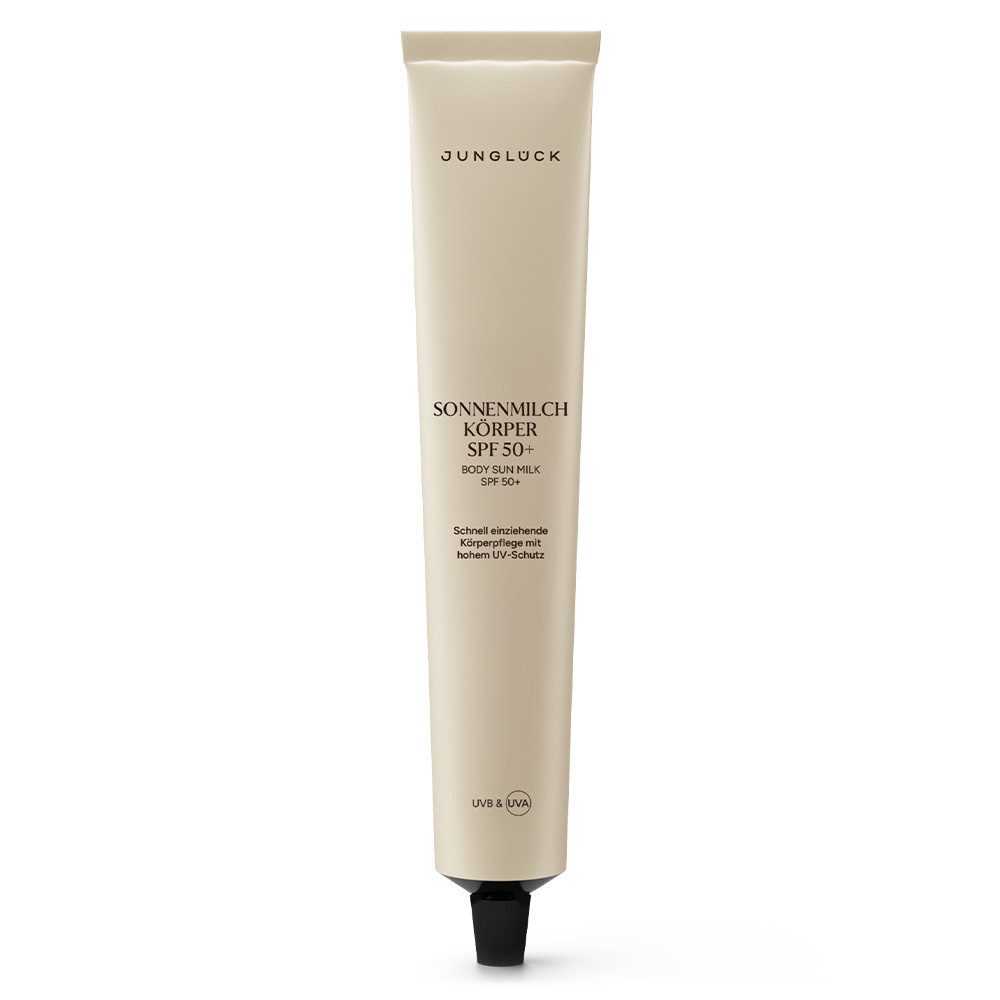 JUNGLÜCK Sonnenschutzmilch Sonnenmilch Körper SPF 50+, 1-tlg., Schnell einziehende Sonnenmilch mit hohem UV-Schutz