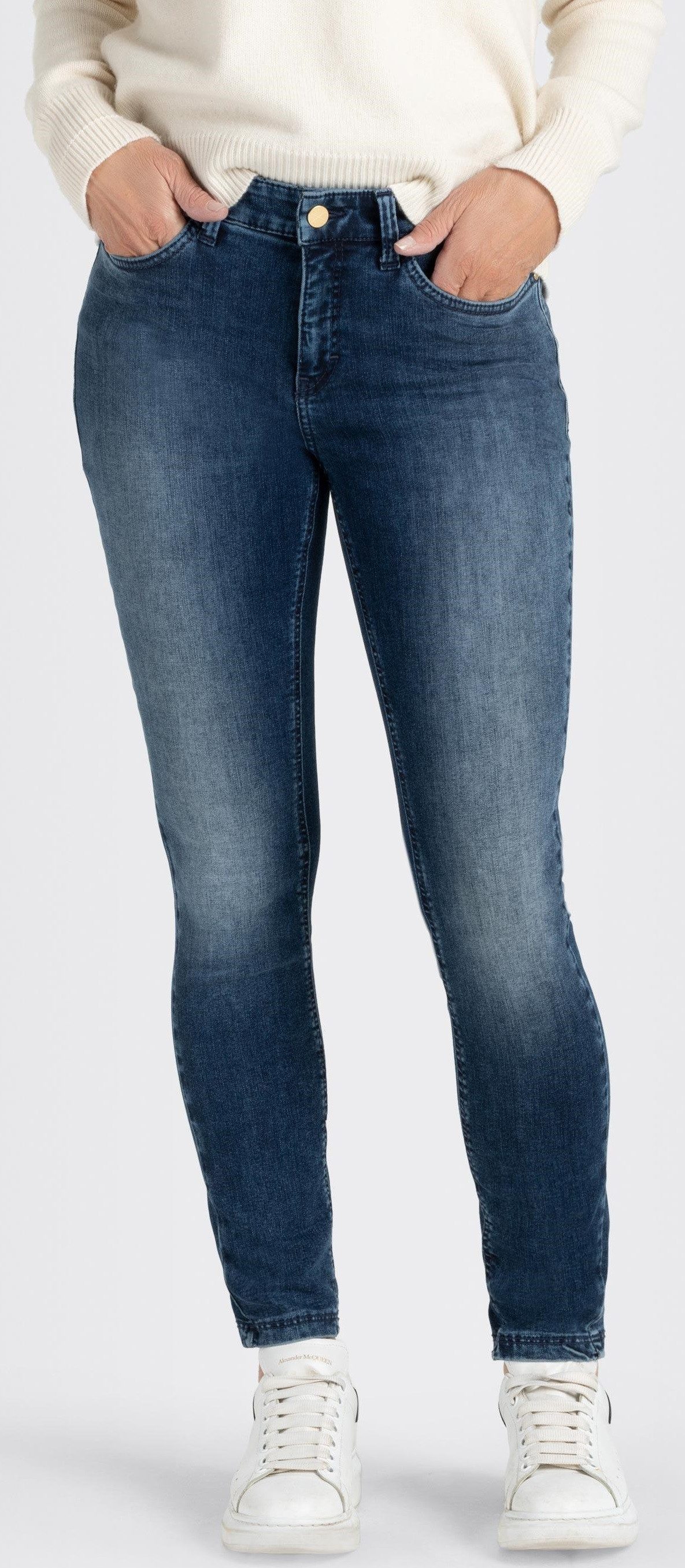 MAC Skinny-fit-Jeans Dream Skinny im destroyed wash Style mit mittlerer Leibhoehe