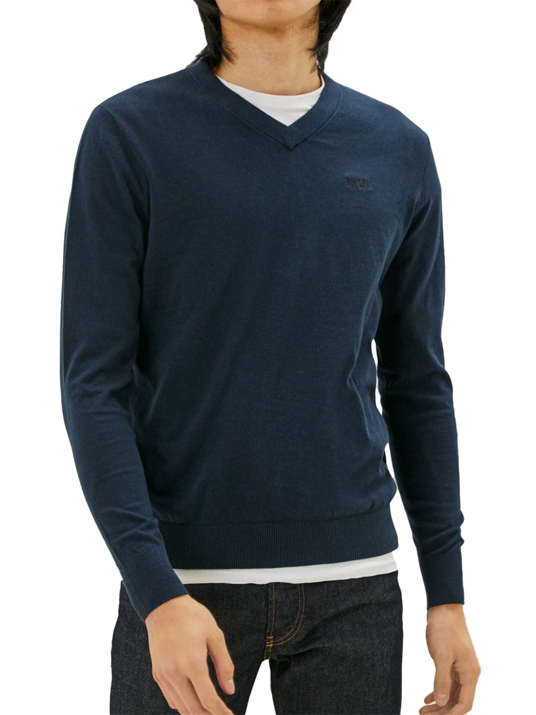 Diesel Sweatshirt Regular Fit Pullover - K-Vfreex Blau - Gr. M