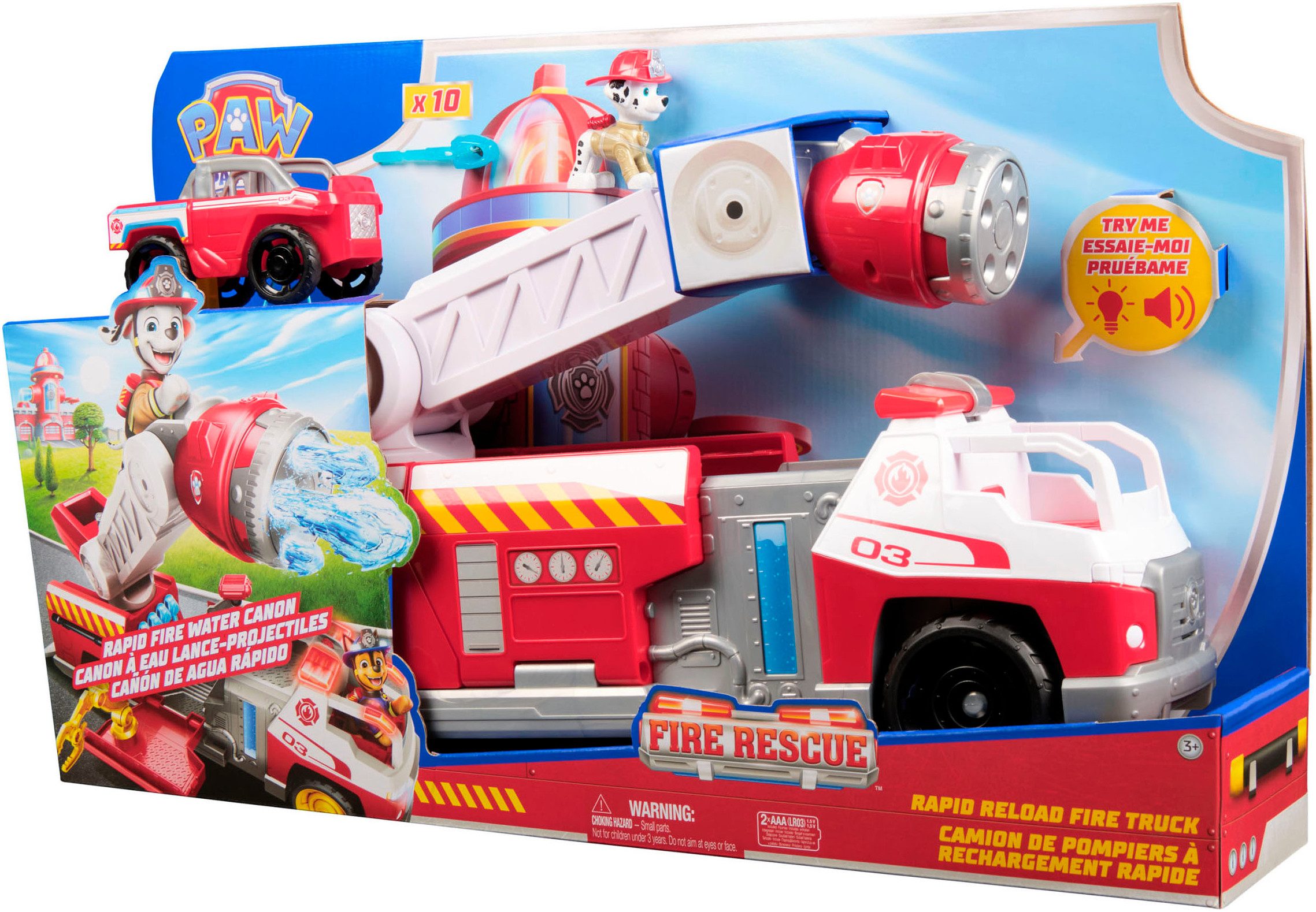 Spin Master Spielzeug-Feuerwehr PAW Patrol Fire Rescue - Marshalls Deluxe F günstig online kaufen