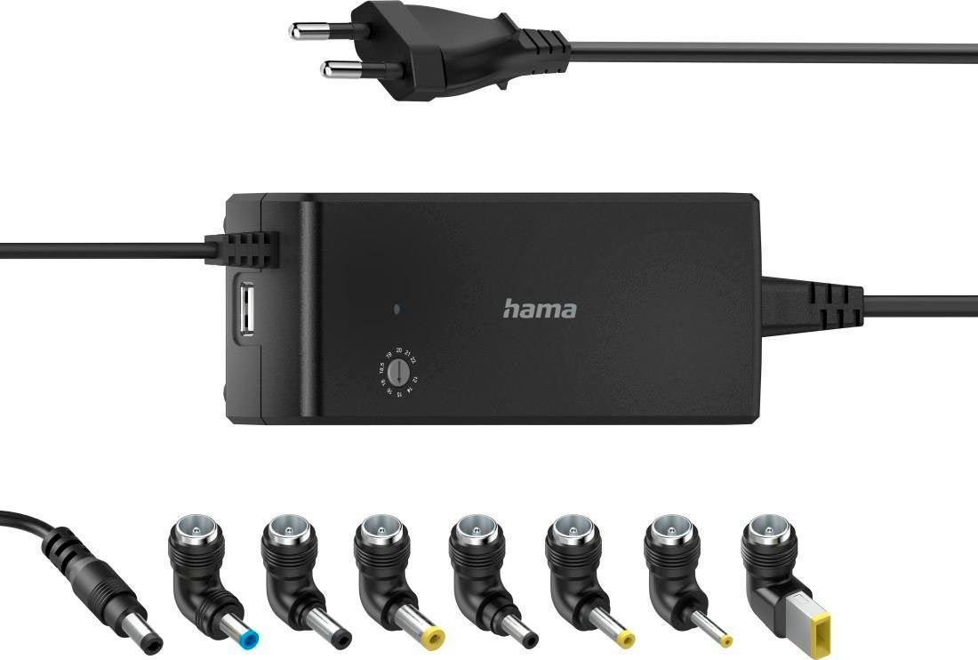 Hama Universal-Notebook-Netzteil, 12-22V/90W 8 Notebookstecker Notebook-Netzteil