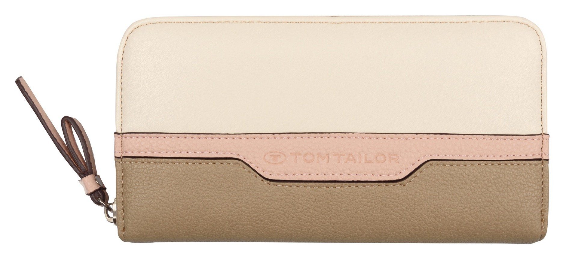 TOM TAILOR Geldbörse Long zip wallet, mit praktischer Einteilung mixed-rose