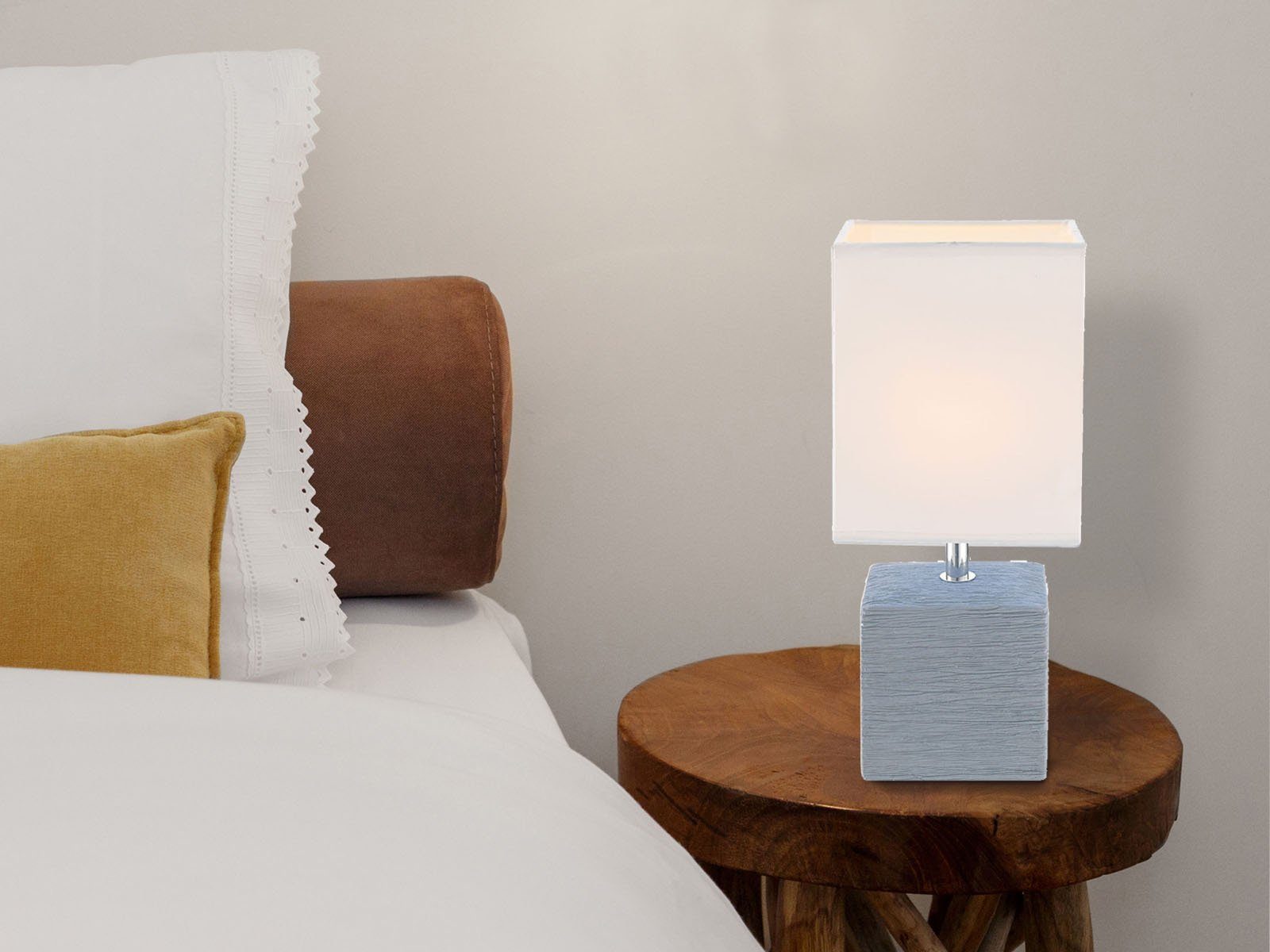 GLOBO LIGHTING LED Nachttischlampe, LED wechselbar, warmweiß, Designklassik günstig online kaufen