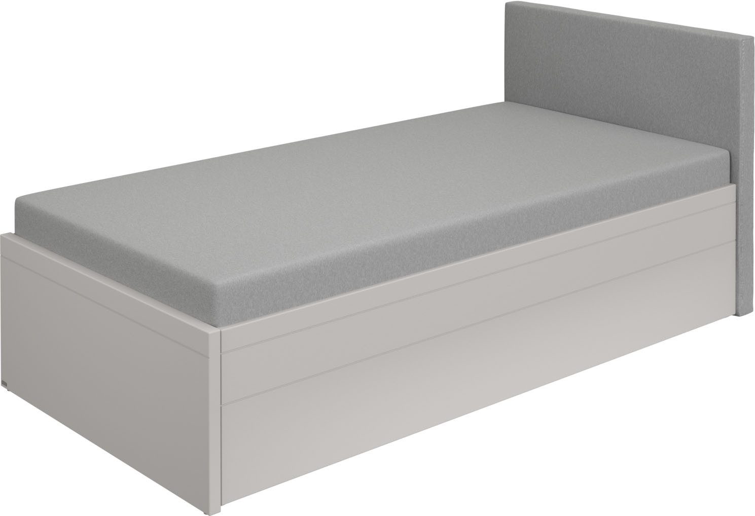 PAIDI Jugendbett FLYNN in verschiedenen Ausführungen, Ausziehbett mit 2 Liegeflächen, Gästebett, Metallgestell inkl. Lattenroste, 2-in-1 Funktionsbett