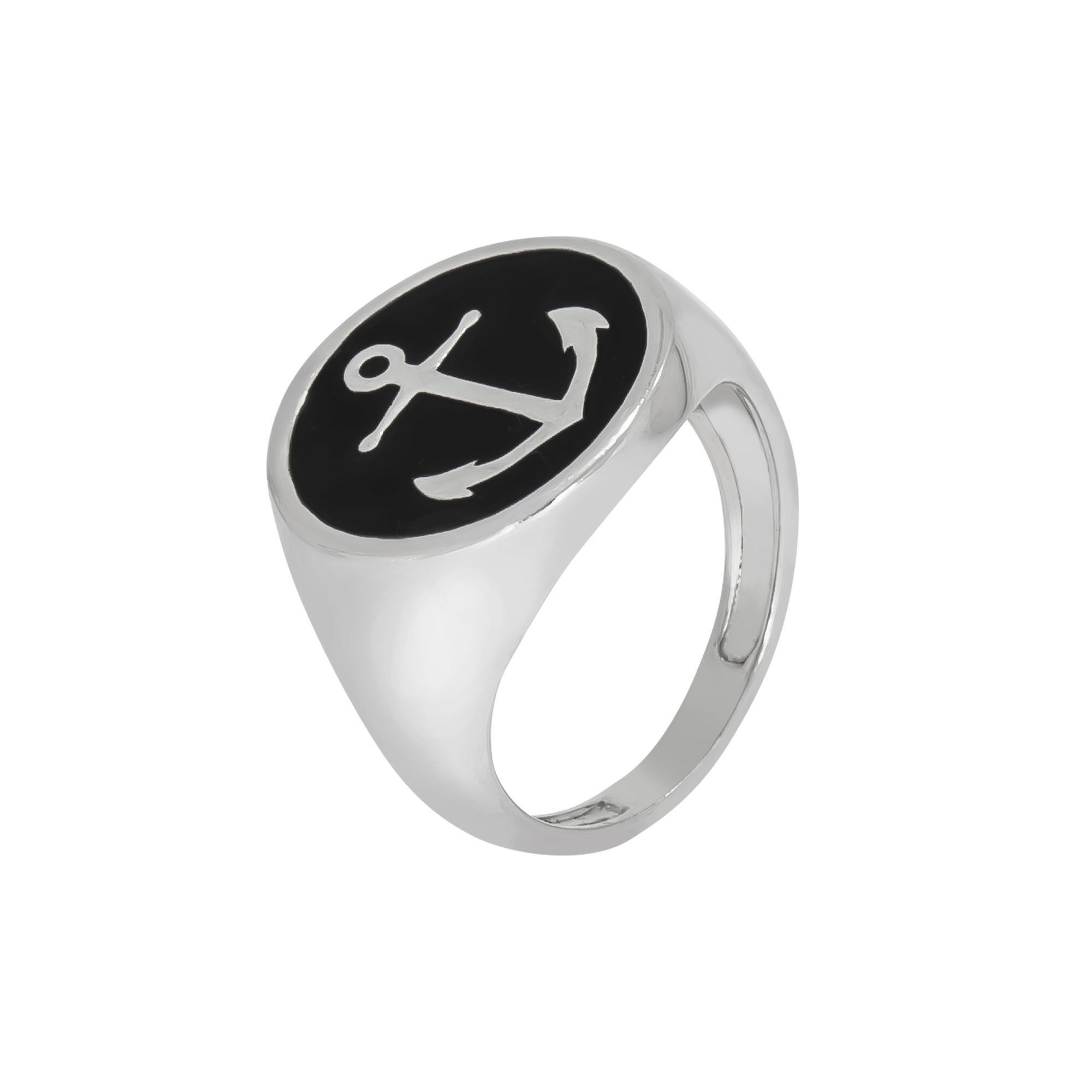 Vivance Fingerring 925/- Sterling Silber rhodiniert Lack schwarz günstig online kaufen