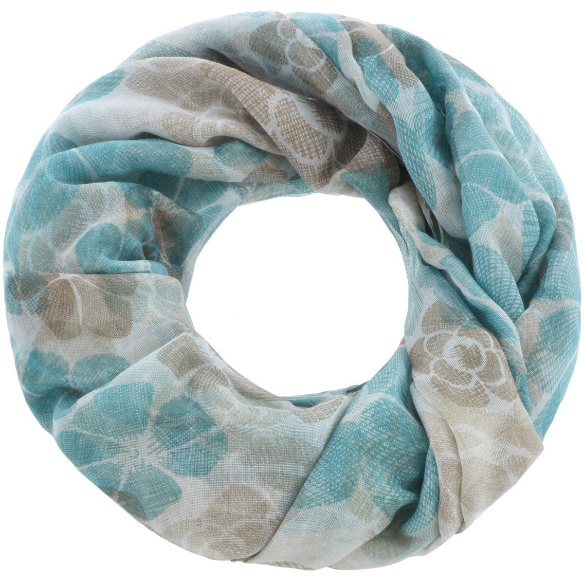 Faera Loop, Damen Schal Blumenmuster Blüten günstig online kaufen