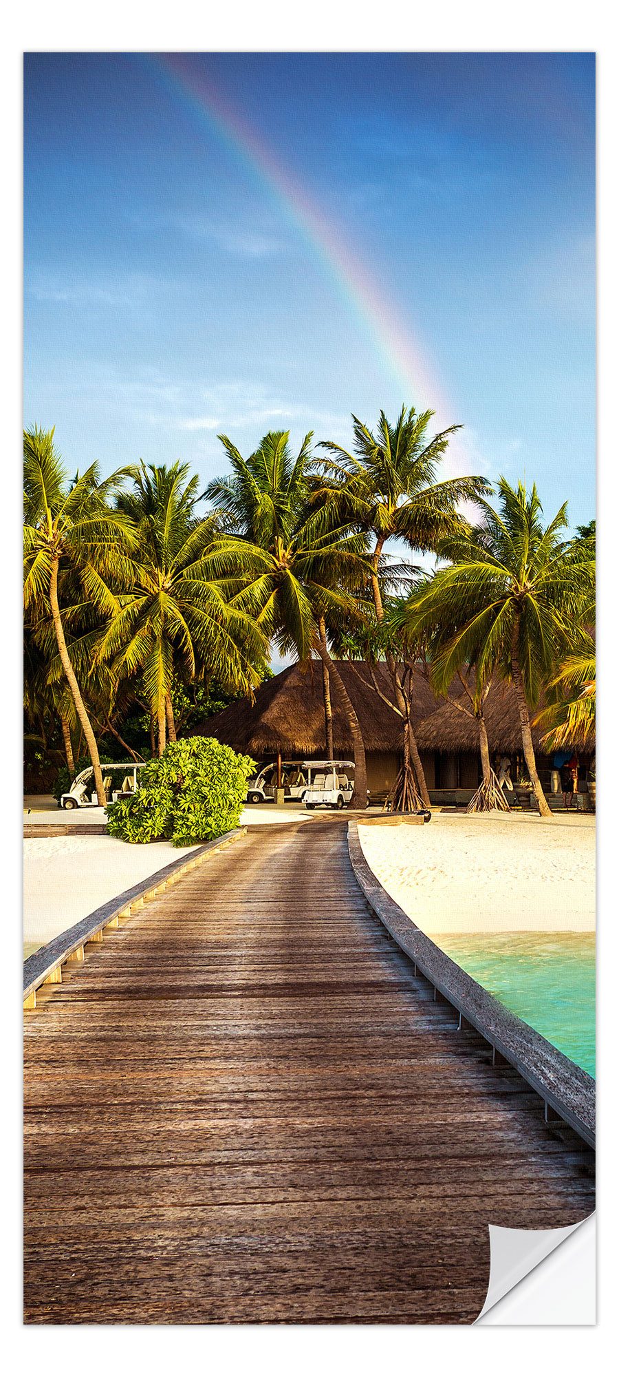 Posterlounge Wandfolie Editors Choice, Steg ins Paradies, Fotografie