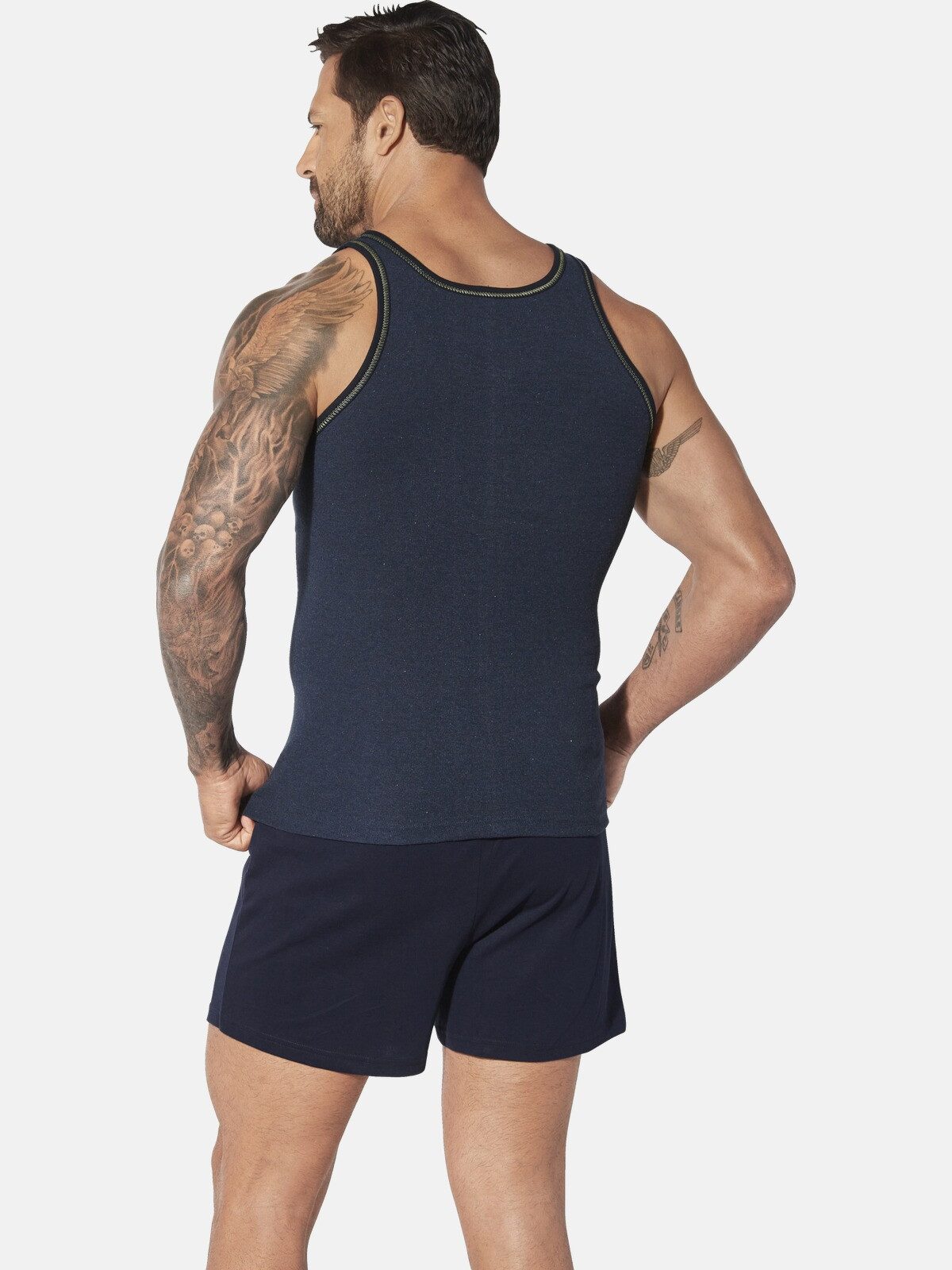 Jan Vanderstorm Unterhemd HARBUR (Set, 2-St., 2er-Pack) im Melange-Effekt günstig online kaufen