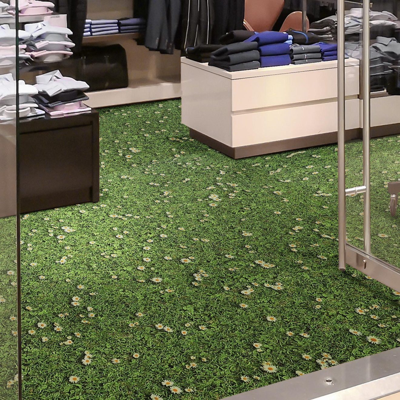 Floordirekt Vinylboden CV-Belag Moonlight Daisies, Erhältlich in vielen Größen, Bodenbelag, mit 3D Effekt