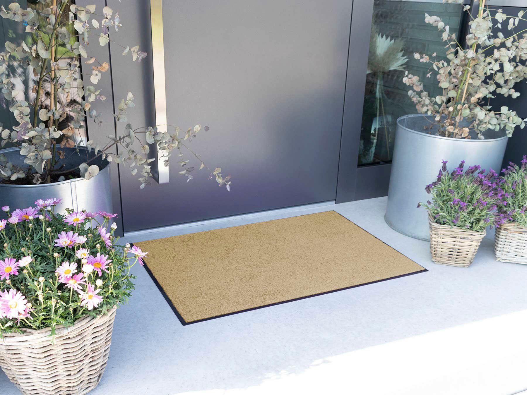 Primaflor-Ideen in Textil Fußmatte CLEAN, Made in Belgium, rechteckig, Höhe: 8,5 mm, Schmutzfangmatte, große Farbauswahl, waschbar