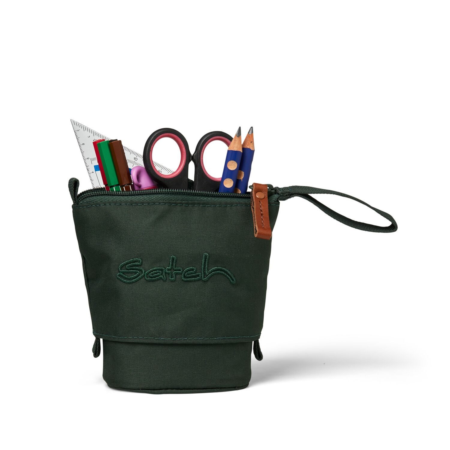 Satch Schulranzen Pencil Slider Nordic Forest Green (1 Stück), Mäppchen, Stifthalter, Etui