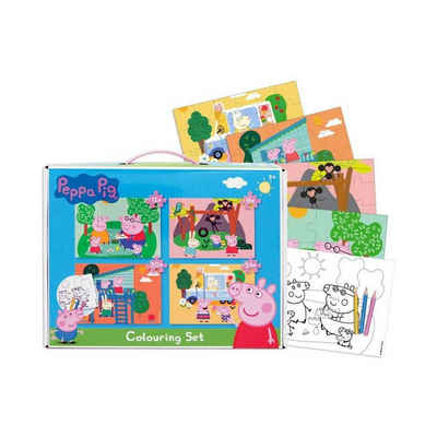 eOne Puzzle Peppa Wutz - Puzzle-Set zum ausmalen, 72 Puzzleteile