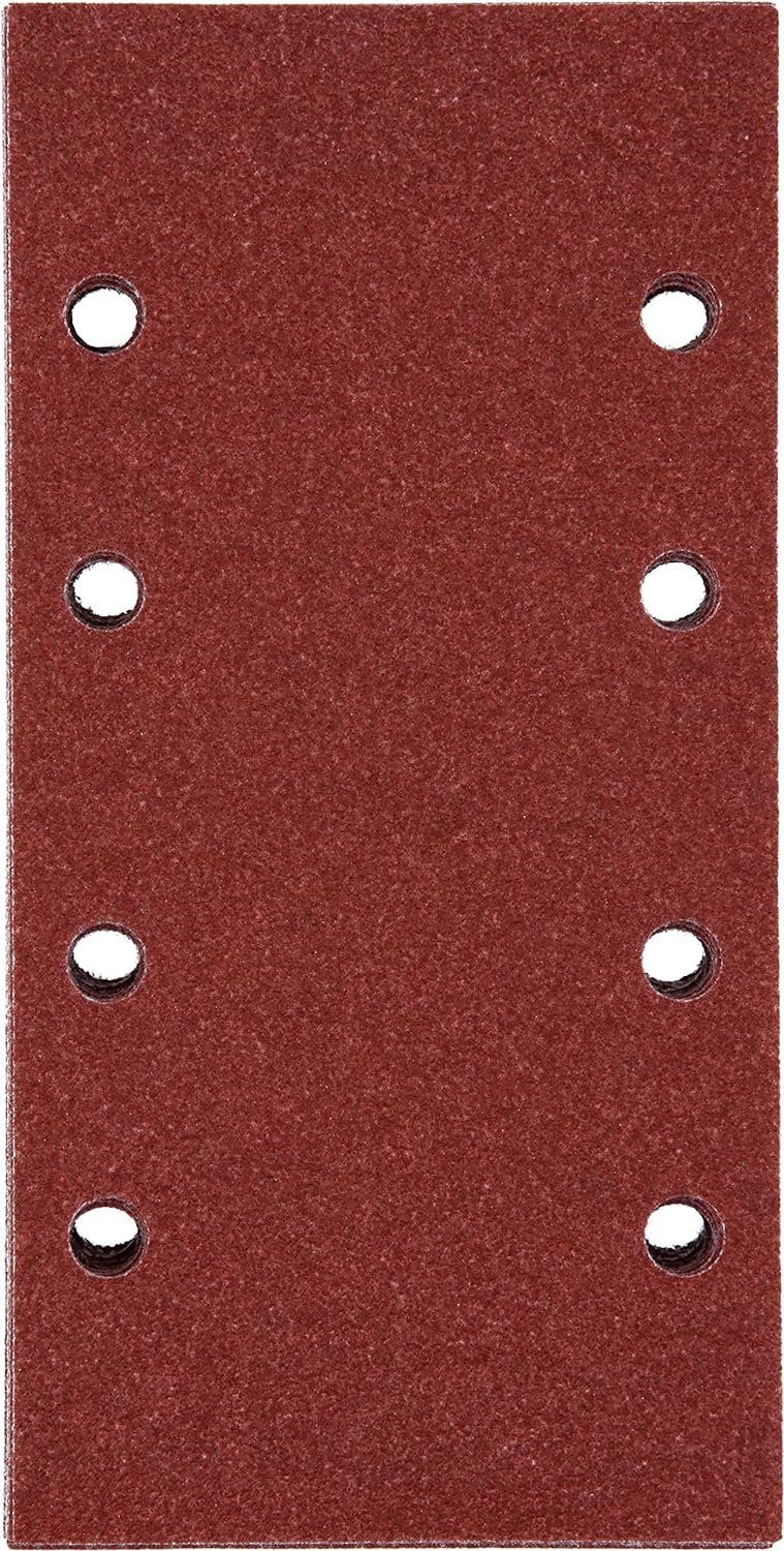 BOSCH Schleifpapier Schleifblatt Klett 10 x, 93 x 185 mm, Körnung 180 für Schwingschleifer