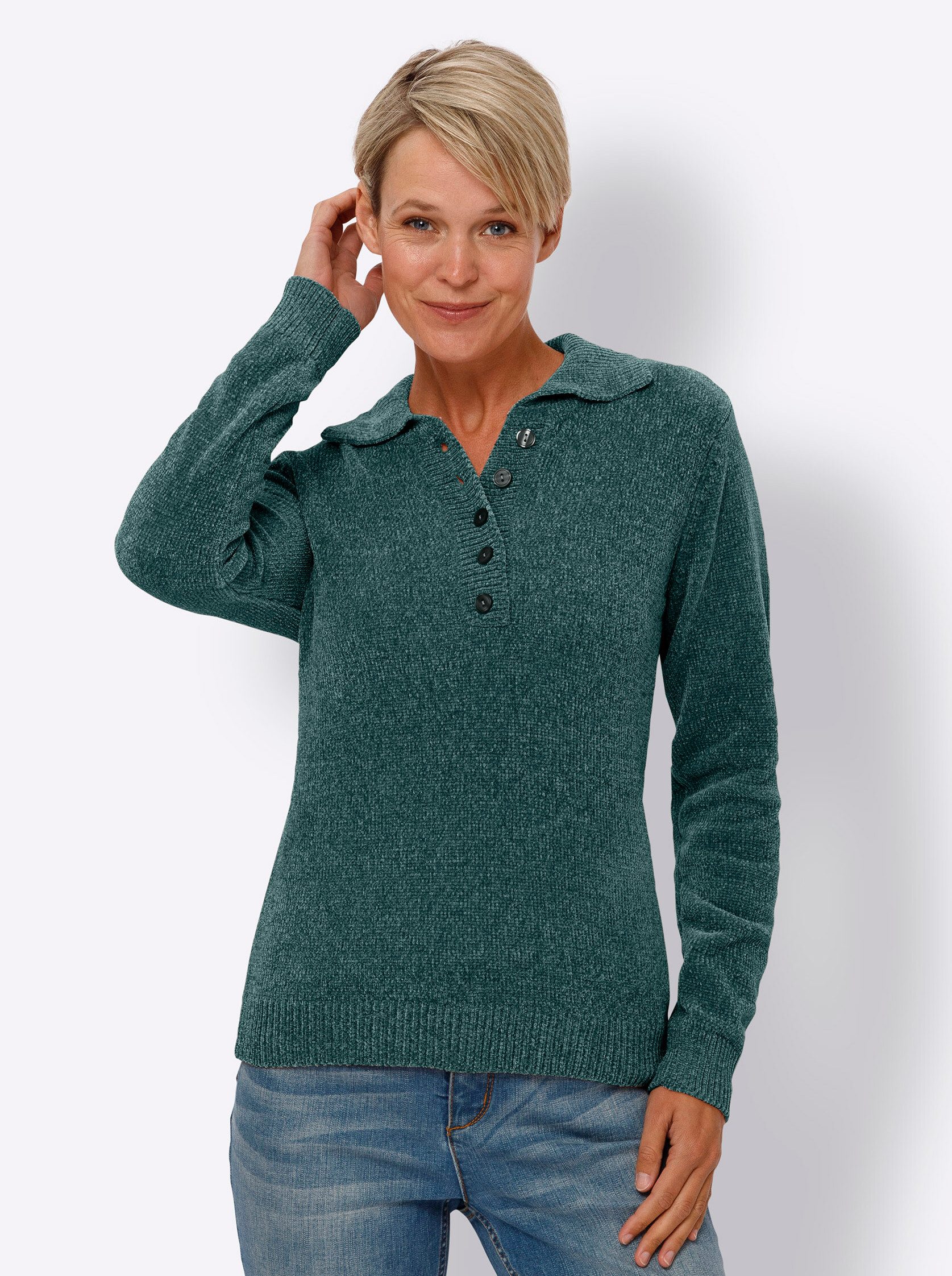 Sieh an! Strickpullover Polopullover günstig online kaufen