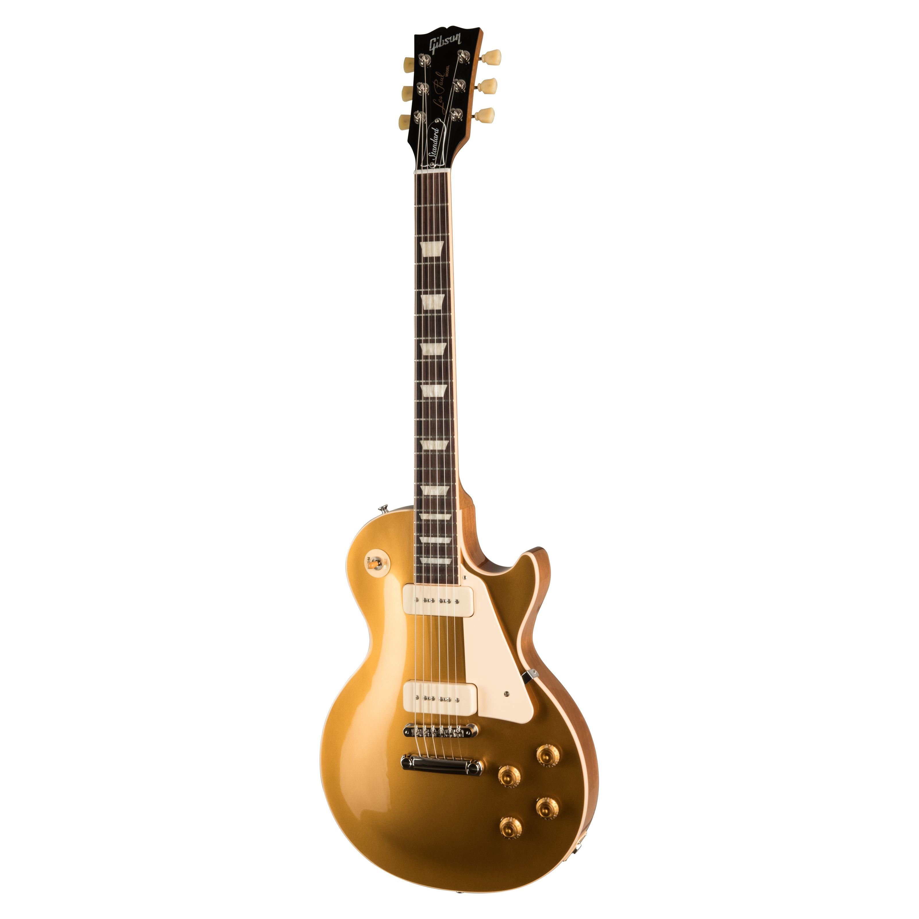 Gibson E-Gitarre, Les Paul Standard '50s P90 Gold Top, E-Gitarren, Single Cut Modelle, Les Paul Standard '50s P-90 Gold Top - Single Cut E-Gitarre