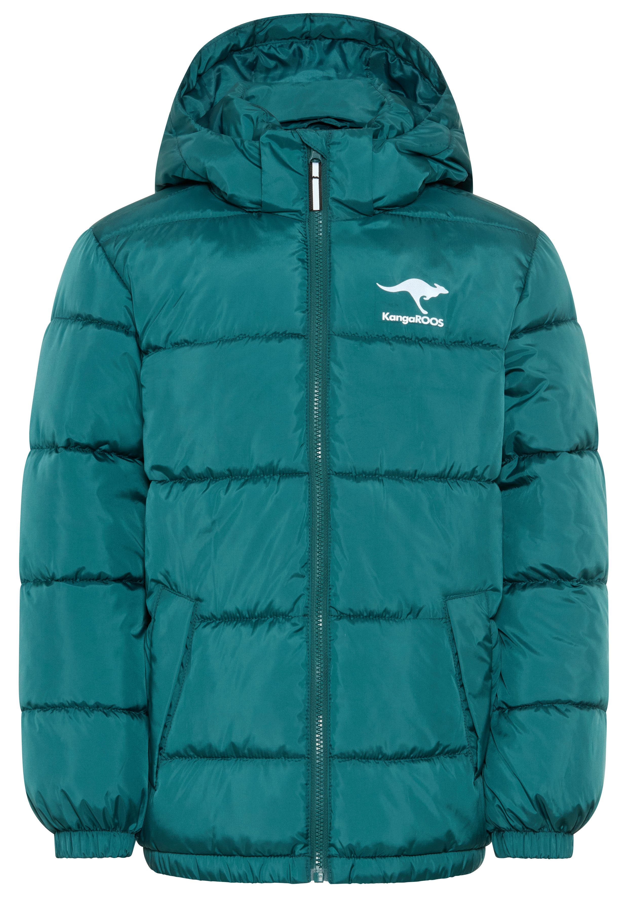 KangaROOS Winterjacke warme Outdoor Steppjacke mit KangaROOS Print Winterwarme Jacke mit reflektierendem Logo-Print – Bild 5 von 5