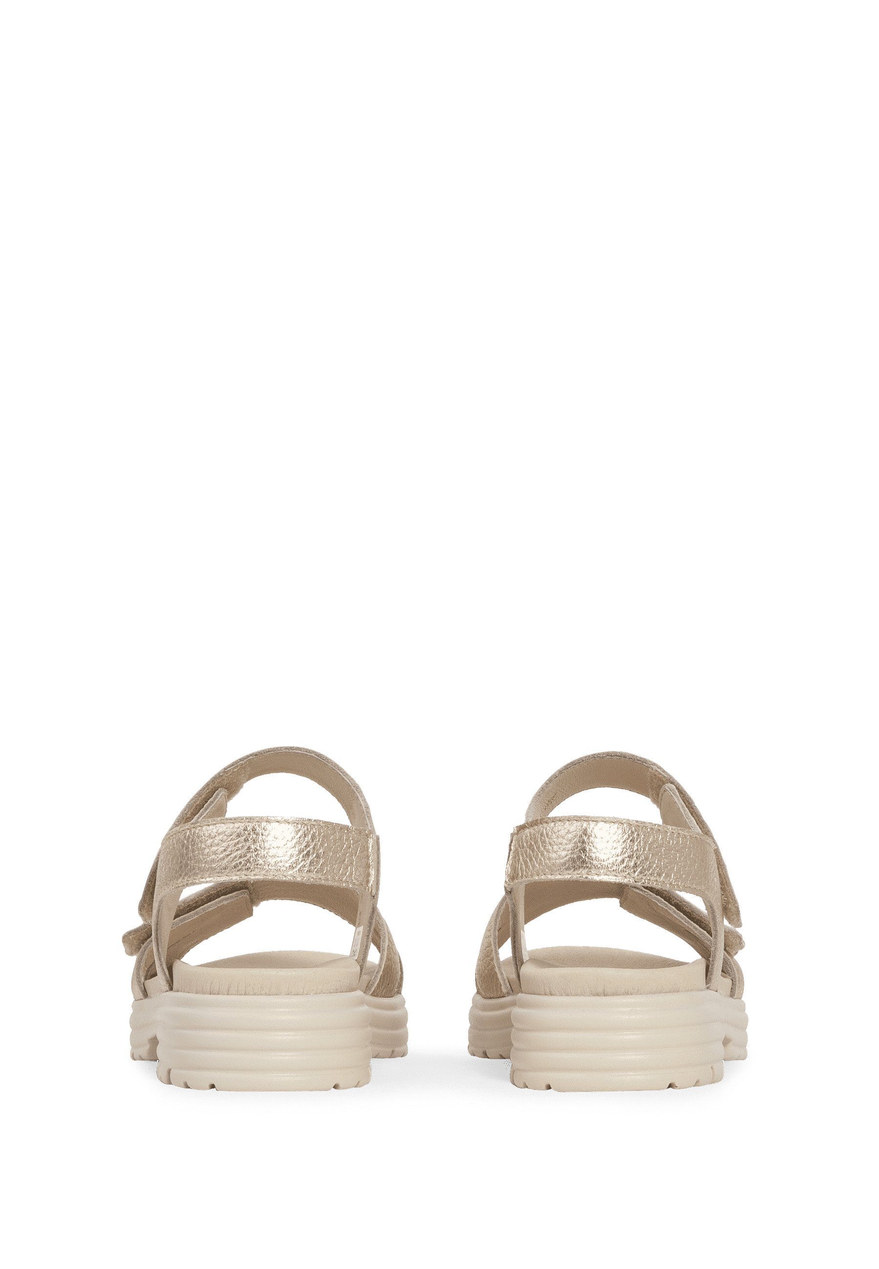 Sandale vitaform gold Hirschleder Damenschuhe Sandale