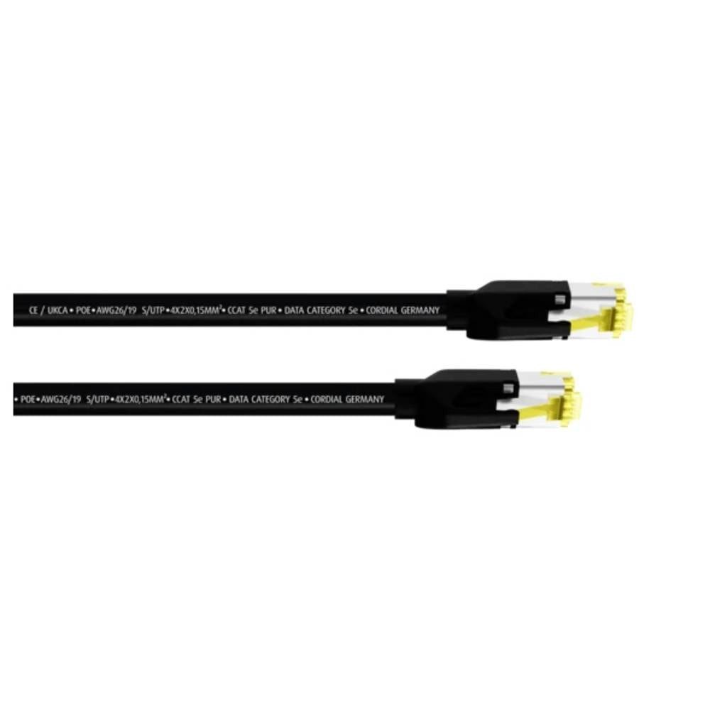 Cordial 20.0 m CCAT 5e PUR, RJ 45 / RJ 45 Normalbelegung 15541 LAN-Kabel, PUR-Mantel