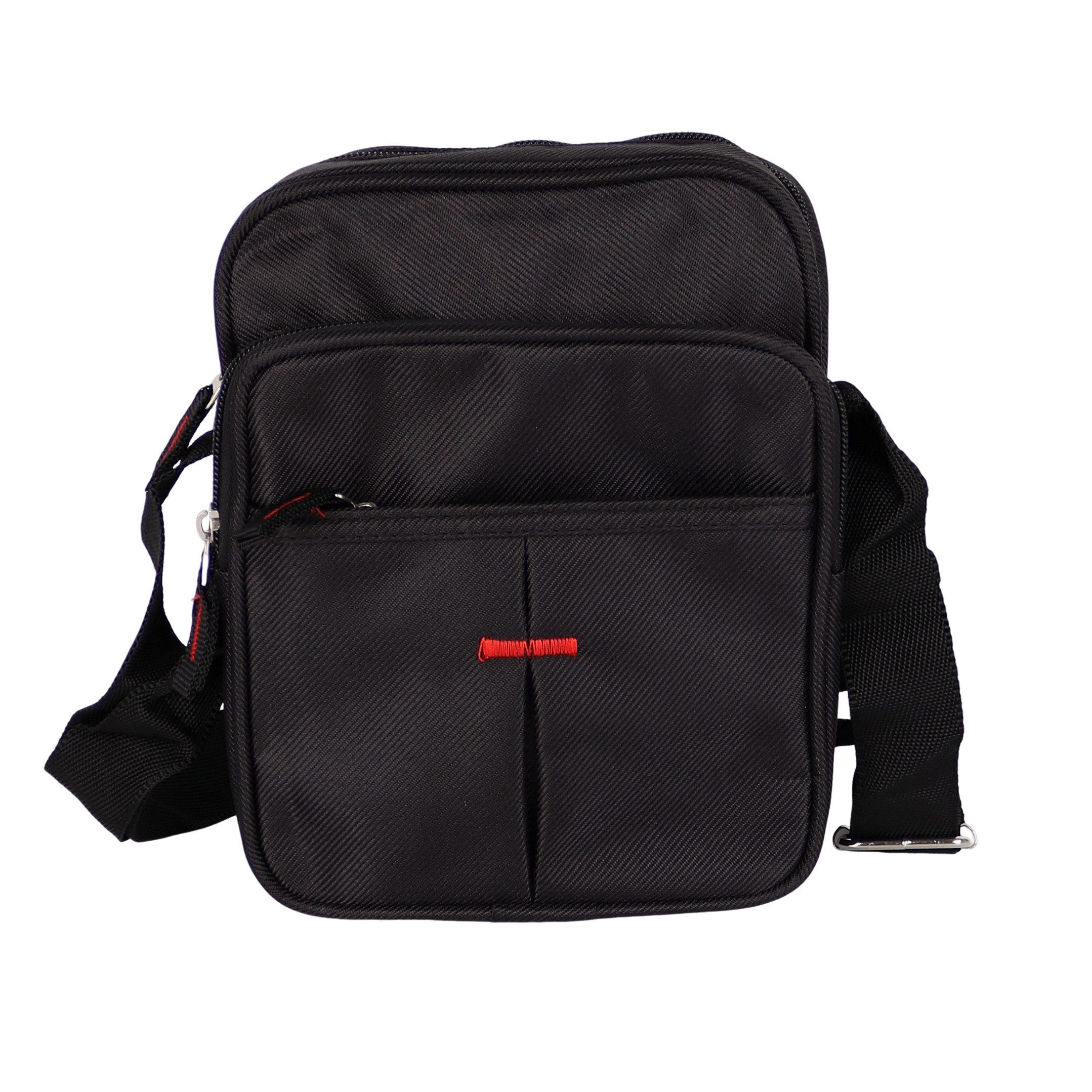 MIRROSI Umhängetasche Herren Crossbody Bag aus Stoff – kleine Schultertasche (ca.23x21x6cm)