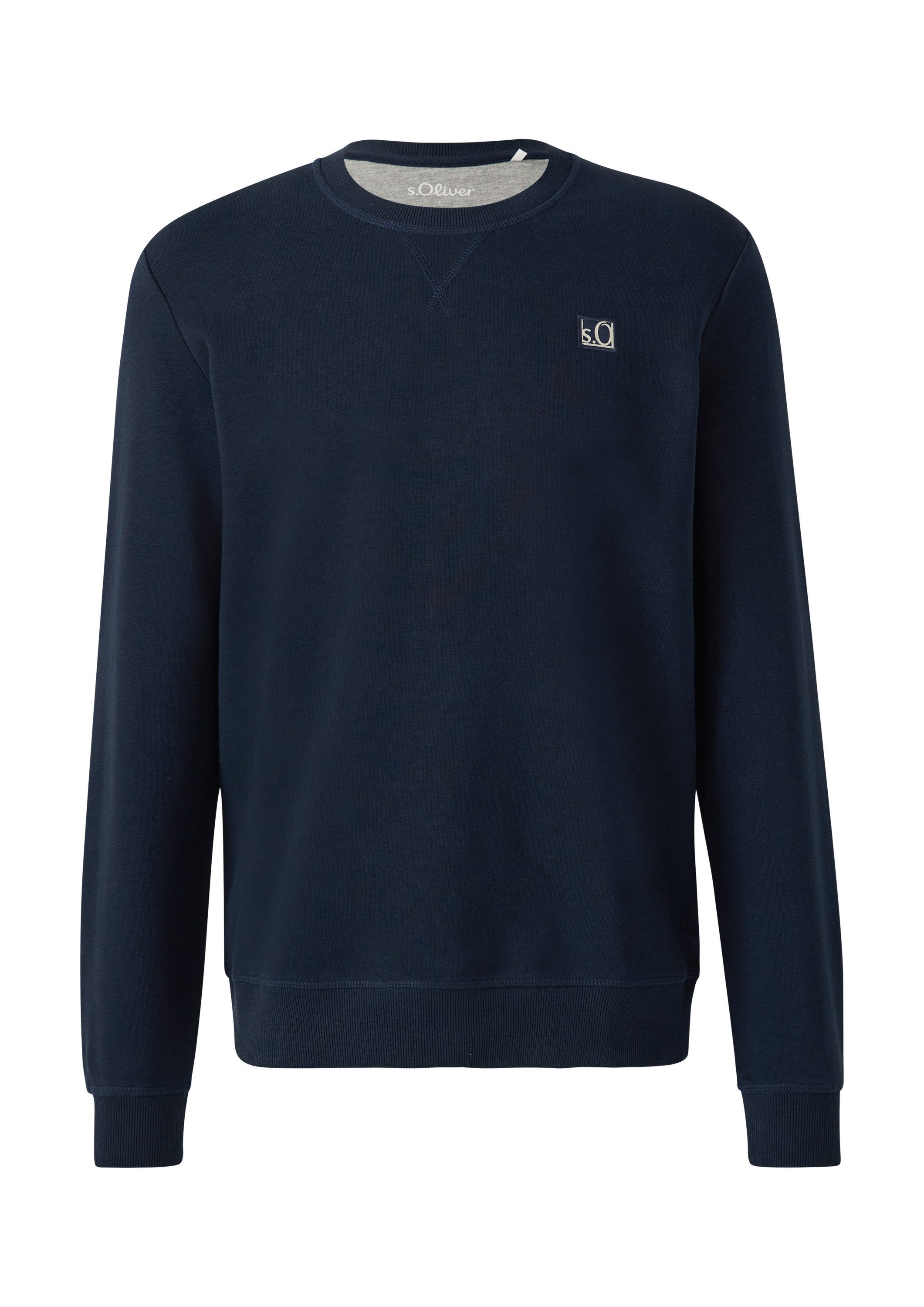 s.Oliver Sweatshirt Sweatshirt Sweatshirt aus Baumwollmix mit Crew Neck günstig online kaufen