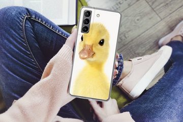 MuchoWow Handyhülle Ente - Küken - Süß - Kinder - Mädchen - Jungen, Phone Case, Handyhülle Samsung Galaxy S21 Plus, Silikon, Schutzhülle