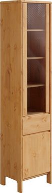 Home affaire Vitrine Luven zertifiziertes Massivholz, Höhe 192 cm, 2 Türen und 1 Schublade