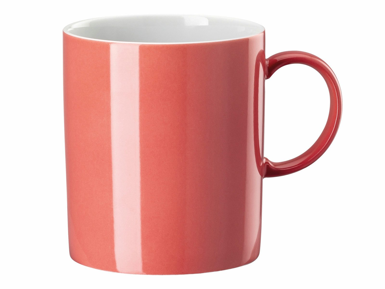 Thomas Porzellan Becher Sunny Day Soft Red Henkelbecher 0,3l, Porzellan, Tassen
