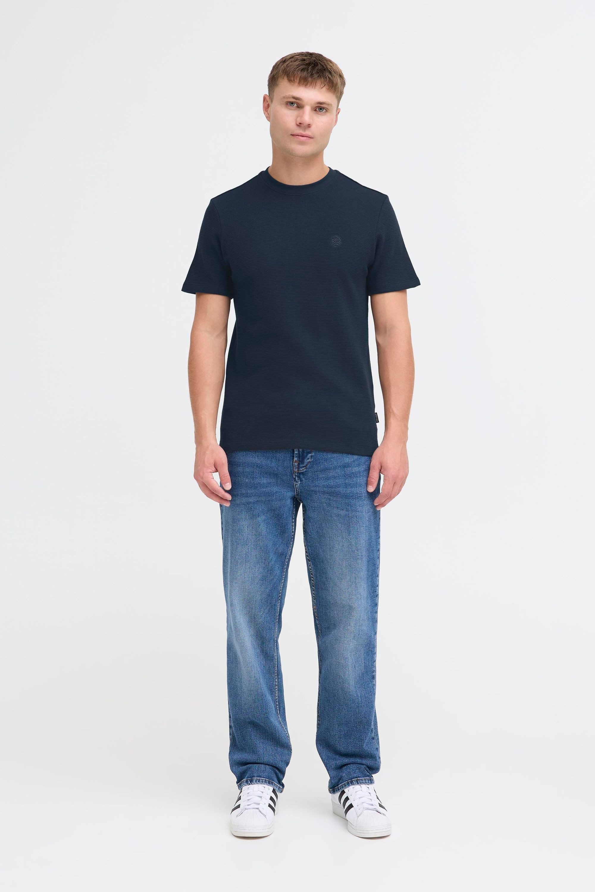 Blend Rundhalsshirt BHFort (1-tlg) Basic T-Shirt mit Rundhalsausschnitt