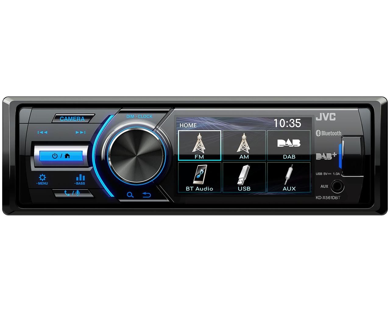 JVC KD-X561DBT DAB TFT-Display MP3 USB Android Autoradio (RDS, AM/FM Radio, Animiertes Display, Bluetooth, DAB+, Freisprecheinrichtung, AUX Eingang, 1 DIN)