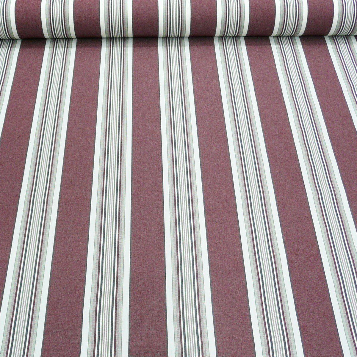 SCHÖNER LEBEN. Stoff Outdoorstoff Meterware Markisenstoff Gartenmöbelstoff Toldo dunkelrot