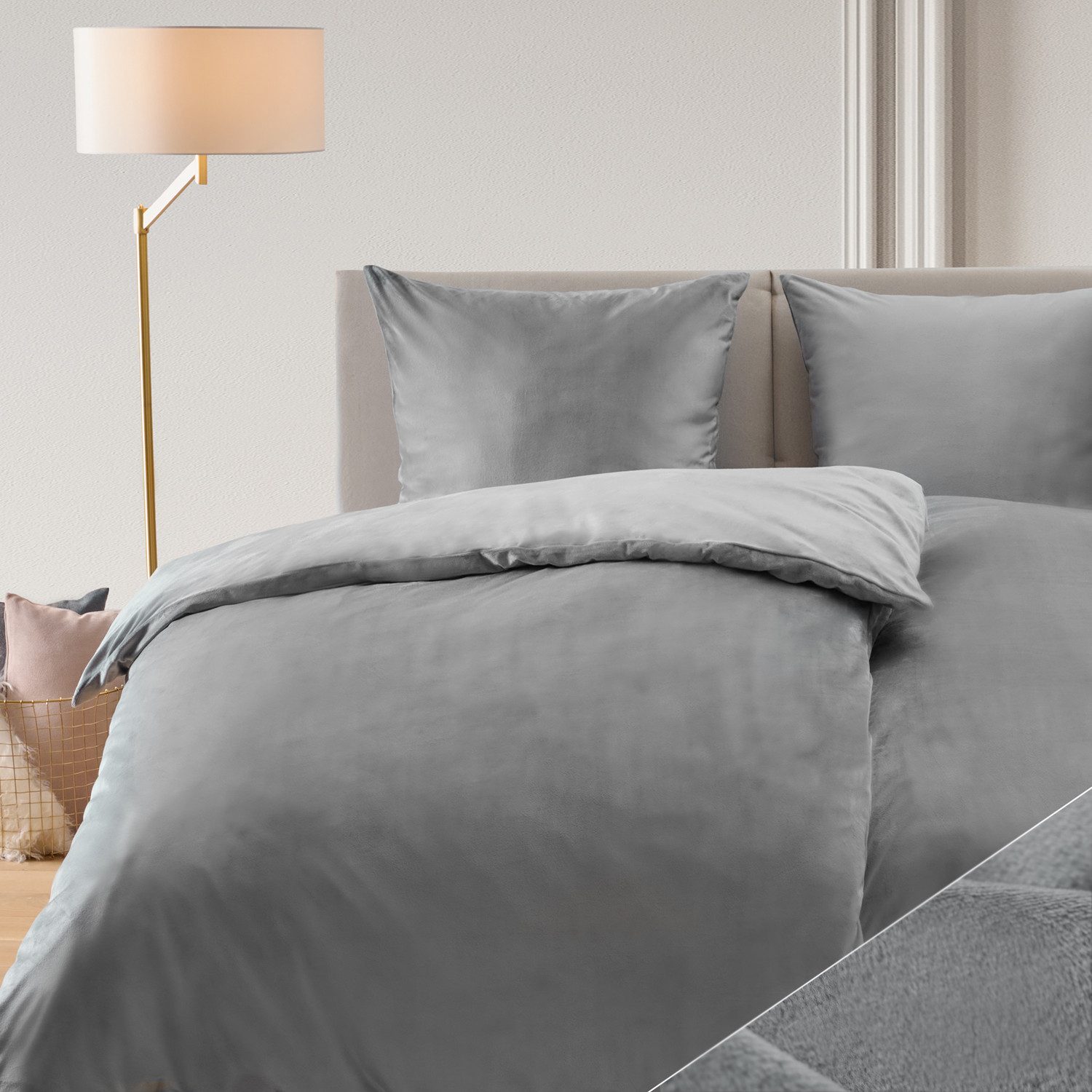 Blumtal Bettwäsche Cashmere-Touch Plüsch, warme Winterbettwäsche günstig online kaufen