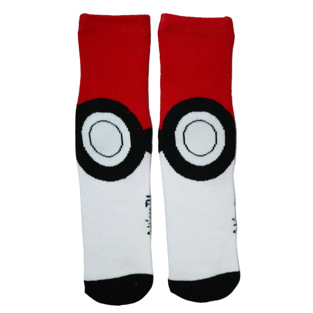 POKÉMON ABS-Socken Pokemon Pikachu Pokeball lange ABS Socken Stoppersocken 2er Pack (2-Paar) Gr. 35 bis 39
