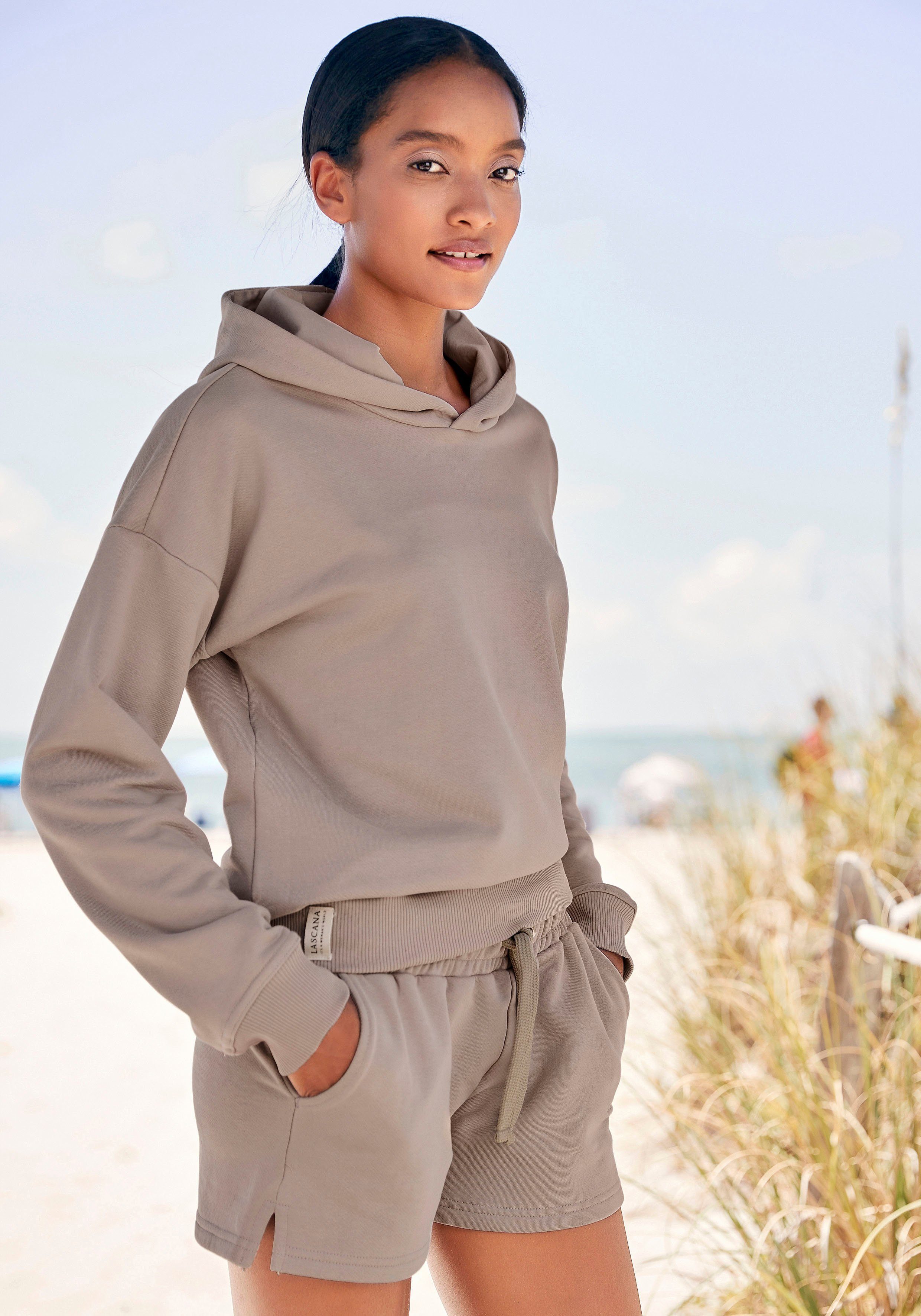 LASCANA Hoodie aus organischer Baumwolle, Loungewear