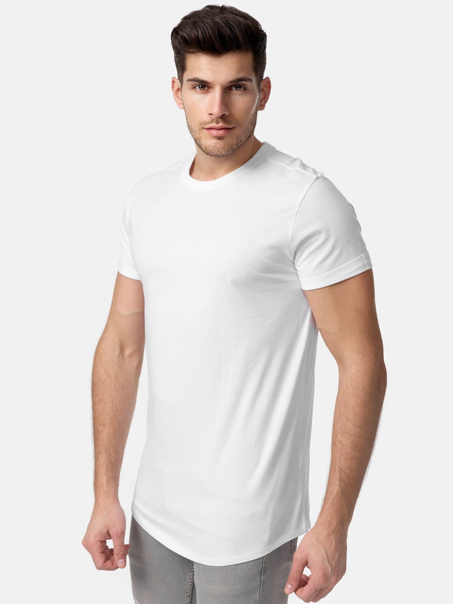 Tazzio T-Shirt E105 Herren Basic Rundhalsshirt