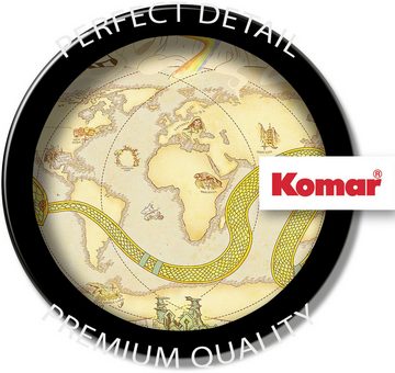 Komar Leinwandbild Keilrahmenbild - Marvel World Map - Größe 40 x 40 cm, Disney (1 St)