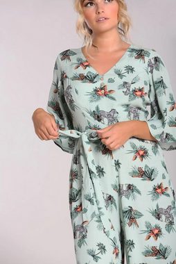 Hell Bunny Jumpsuit Sofia Tropical Blumen Print Vintage Overall Relaxed Fit