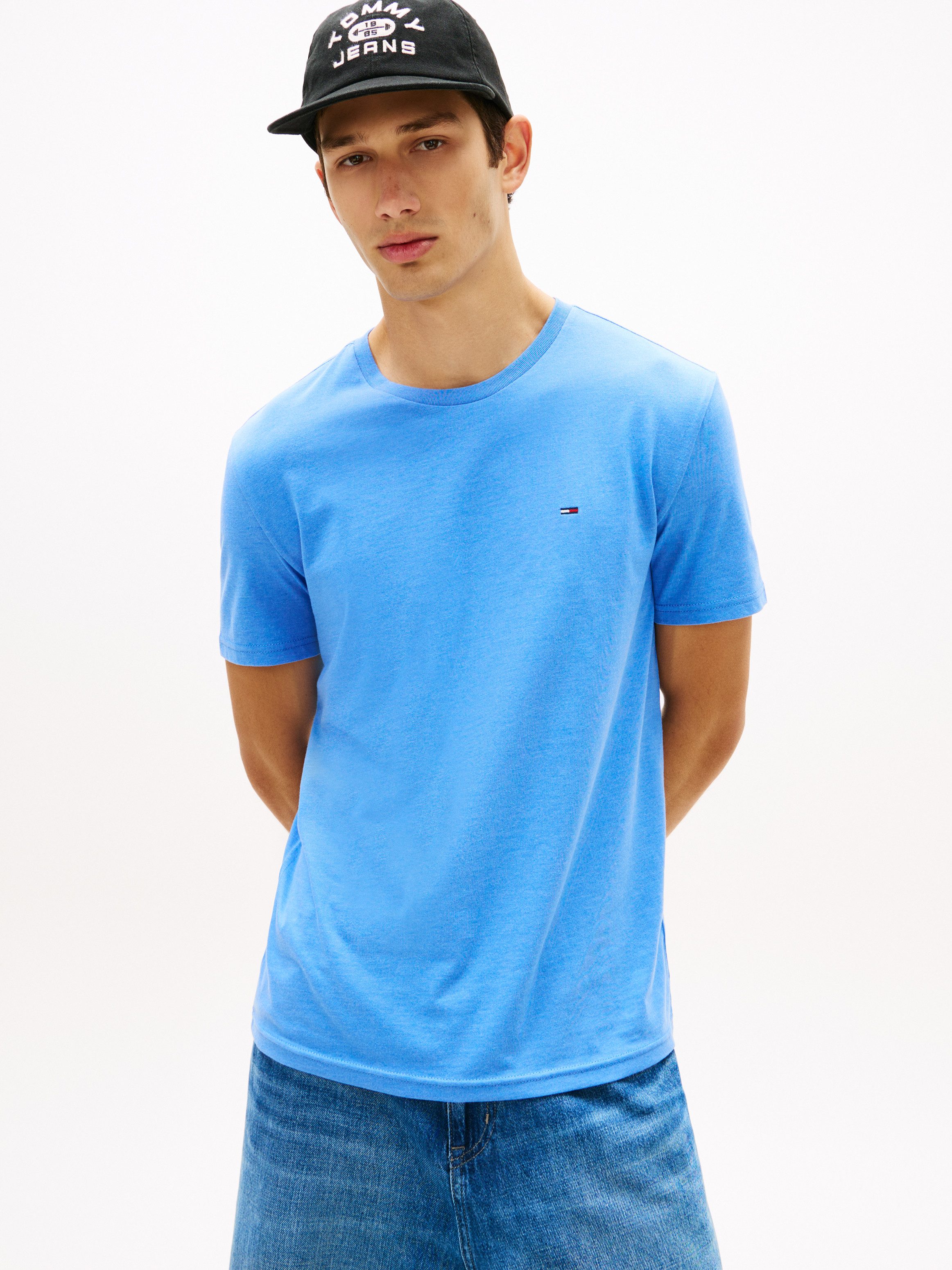 Tommy Jeans T-Shirt TJM XSLIM JASPE HTR TEE EXT Mit Rundhalsausschnitt günstig online kaufen