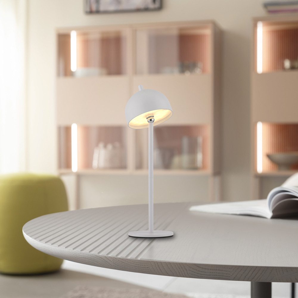 JUST LIGHT LED Tischleuchte LED Tischlampe Akku SW BELLIS, Dimmbar, Memoryf günstig online kaufen