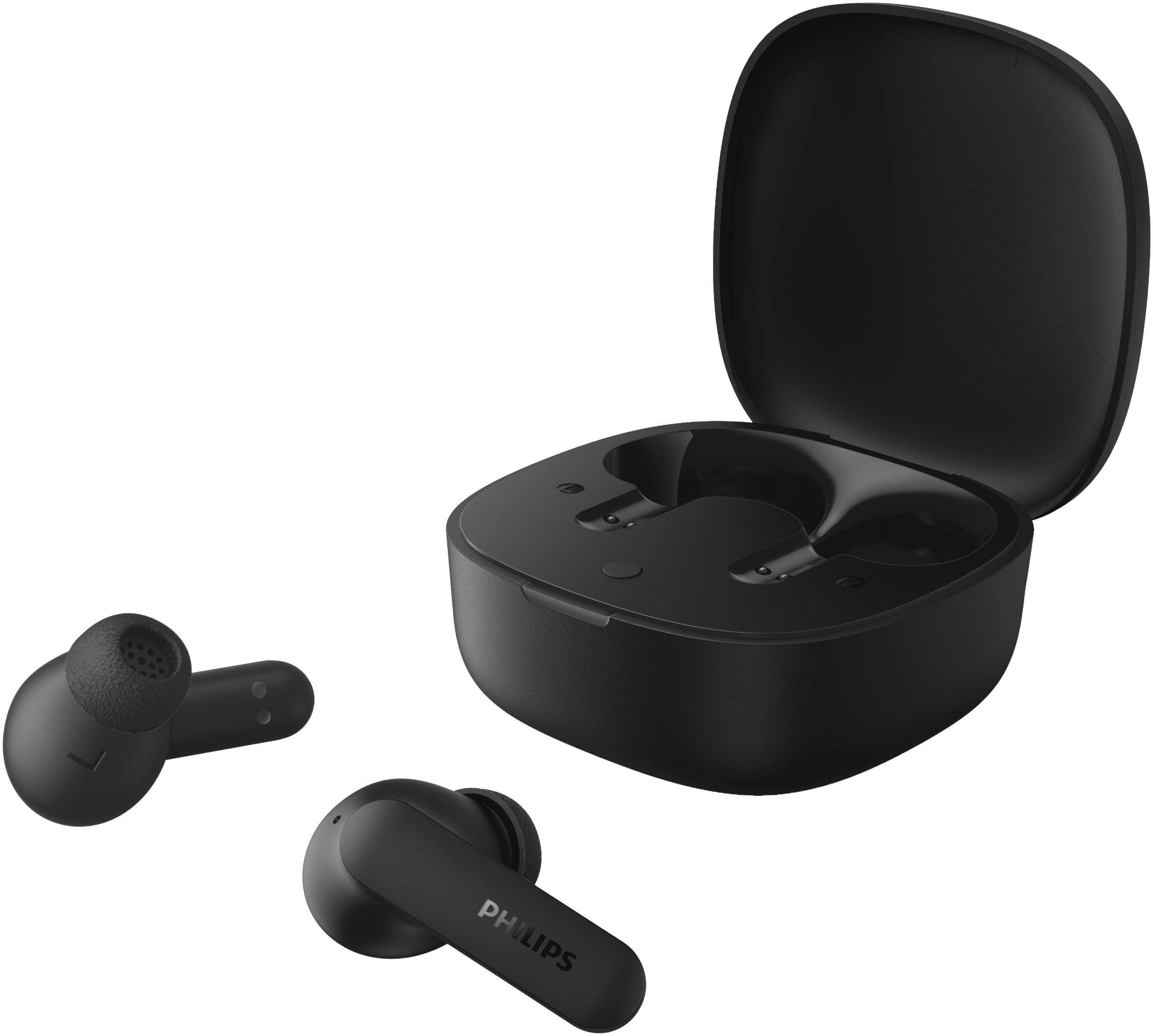 Philips TAT2100BK/00 wireless In-Ear-Kopfhörer (Geräuschisolierung, Google Assistant, Siri, Bluetooth)