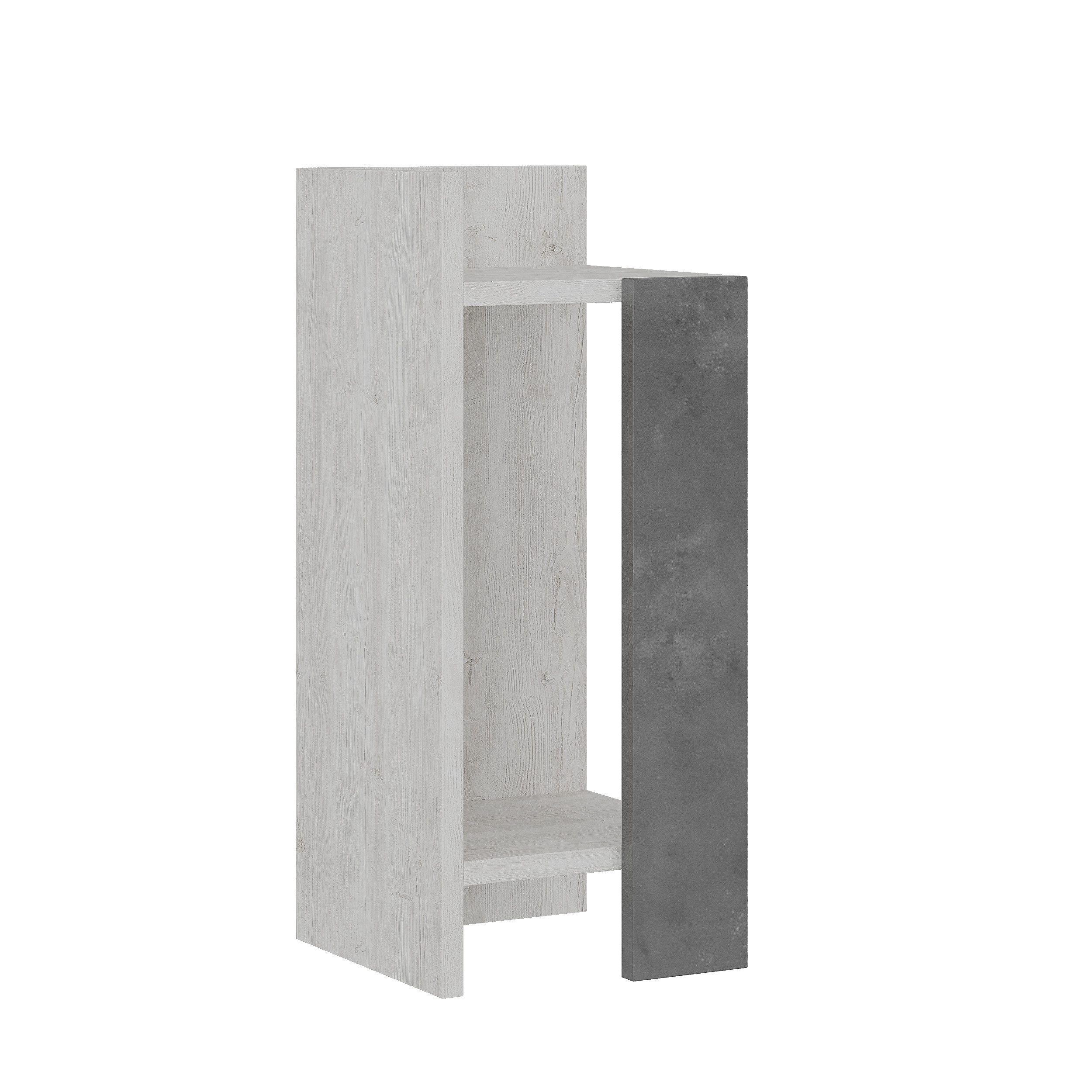 Decortie Nachttisch Elos (pack), Modern Nachttisch Linkes Modul, 27 x 25 x 60 cm