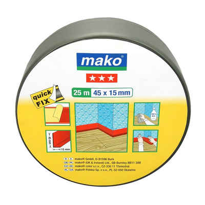 mako Sockelleiste mako Sockelleiste selbstklebend 45mm x 25m, grau, H: 4,5 cm